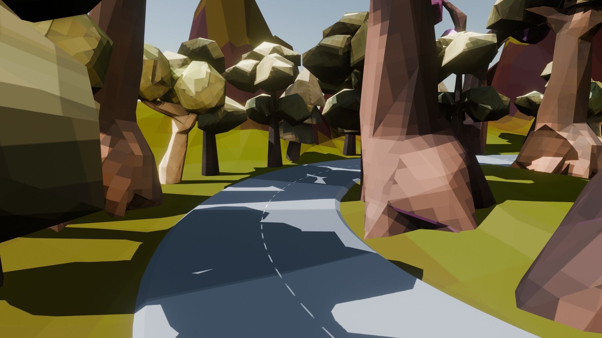 Low Poly Racing Track Low-poly 3D model_7
