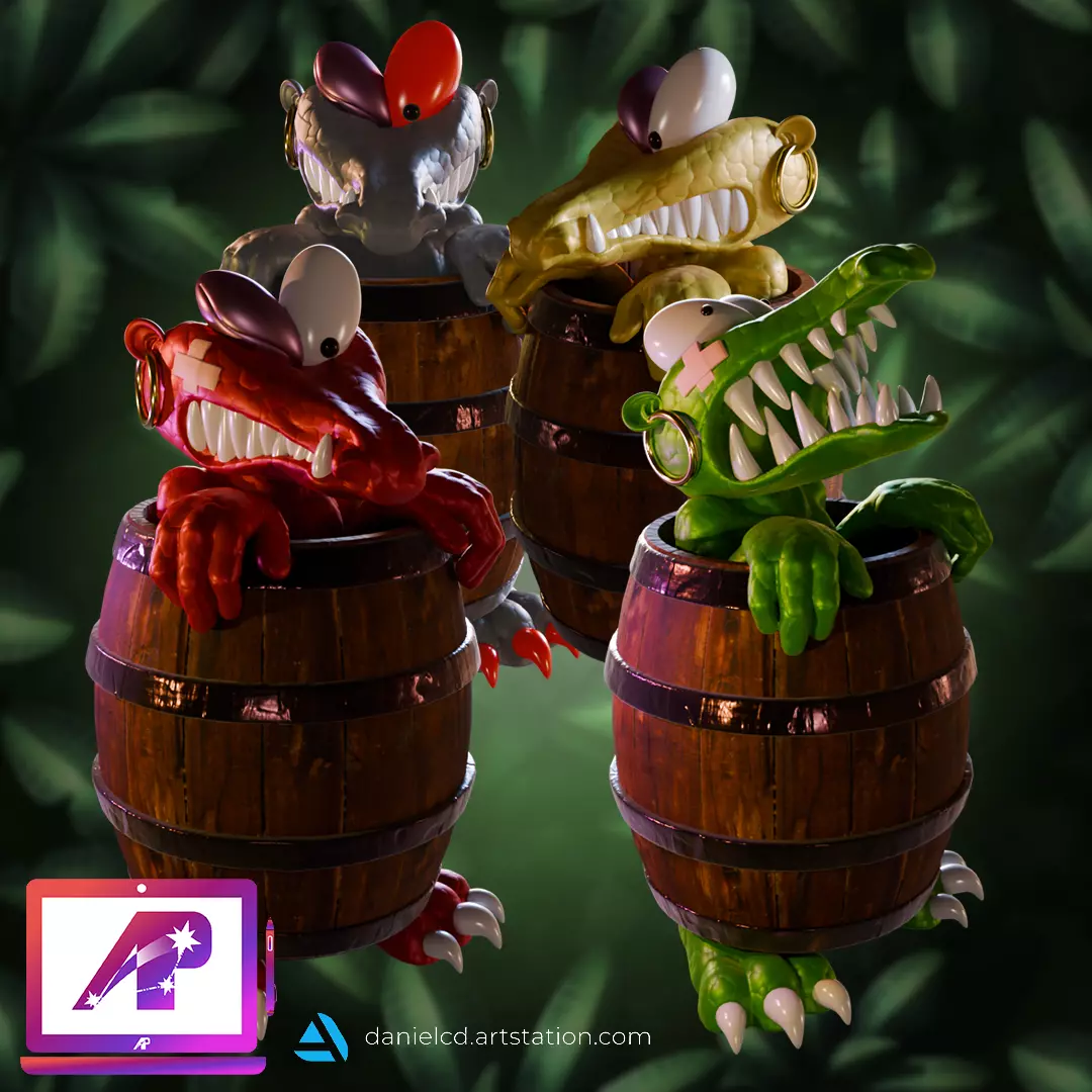 Kaboom and Klobber DKC2 3D print model