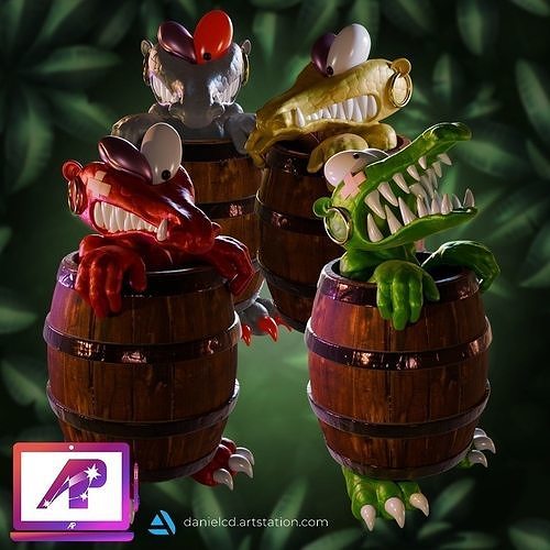 Kaboom and Klobber DKC2 3D print model