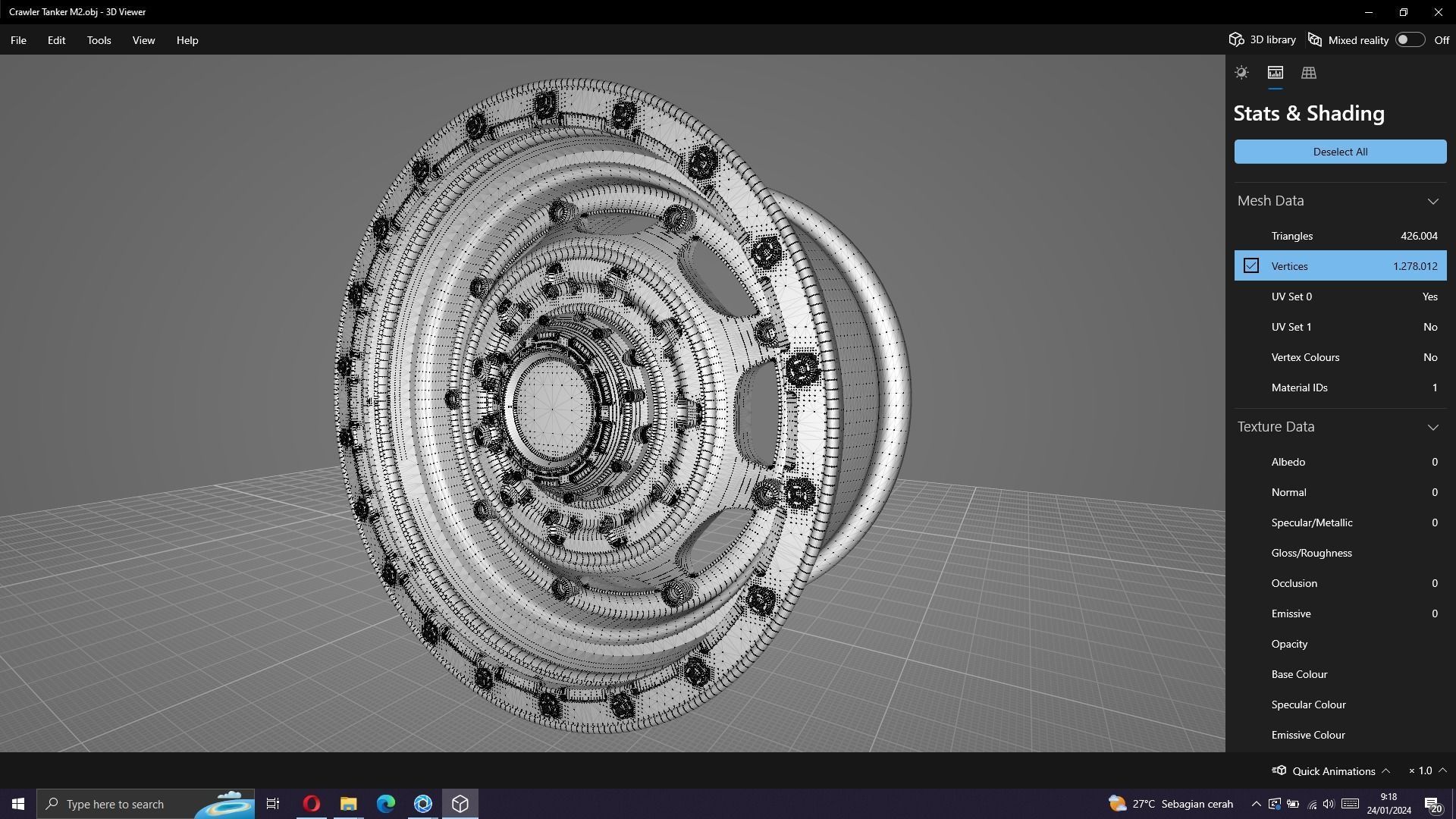 Tank Wheels M2 3D model_8