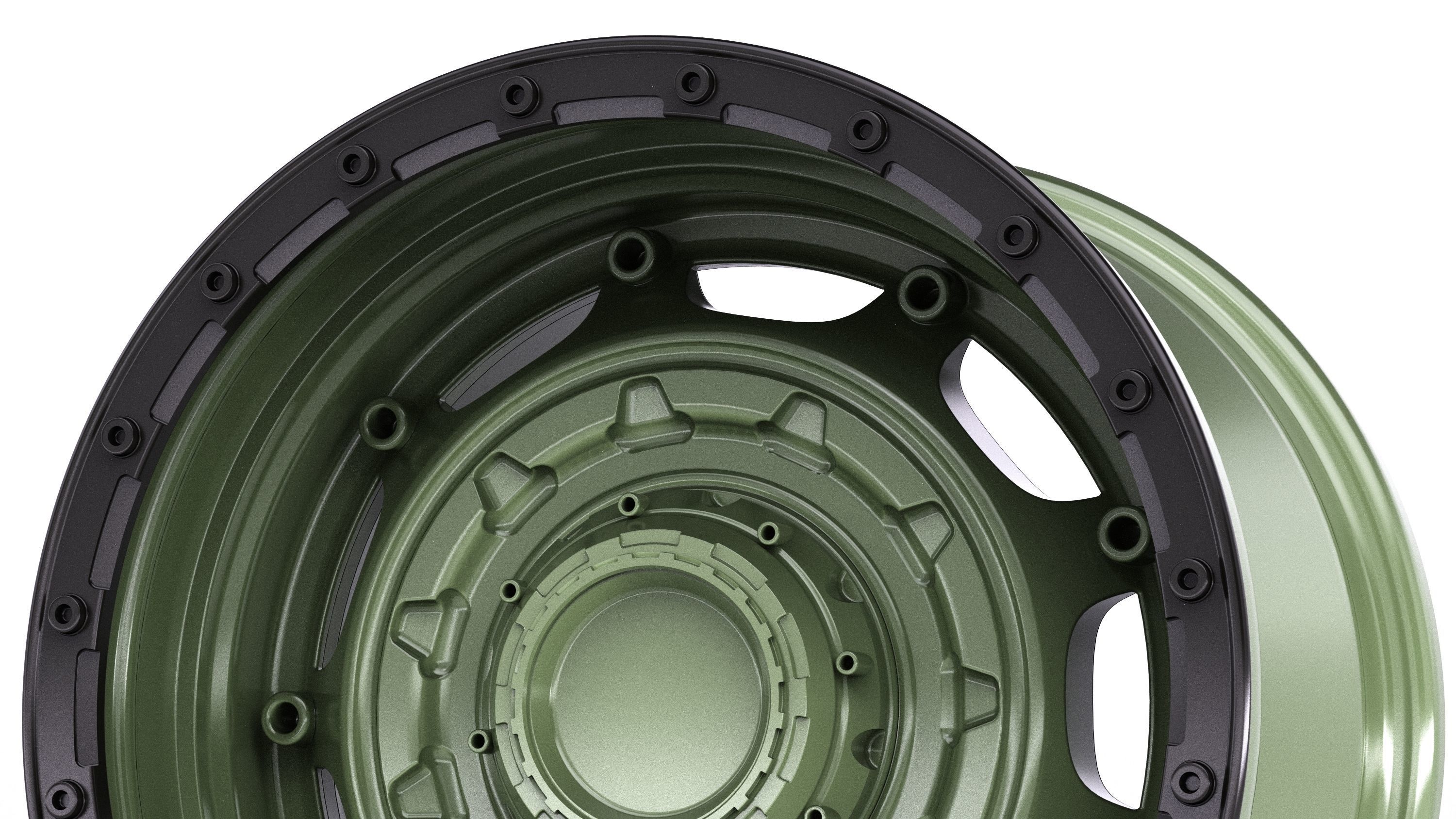 Tank Wheels M2 3D model_5