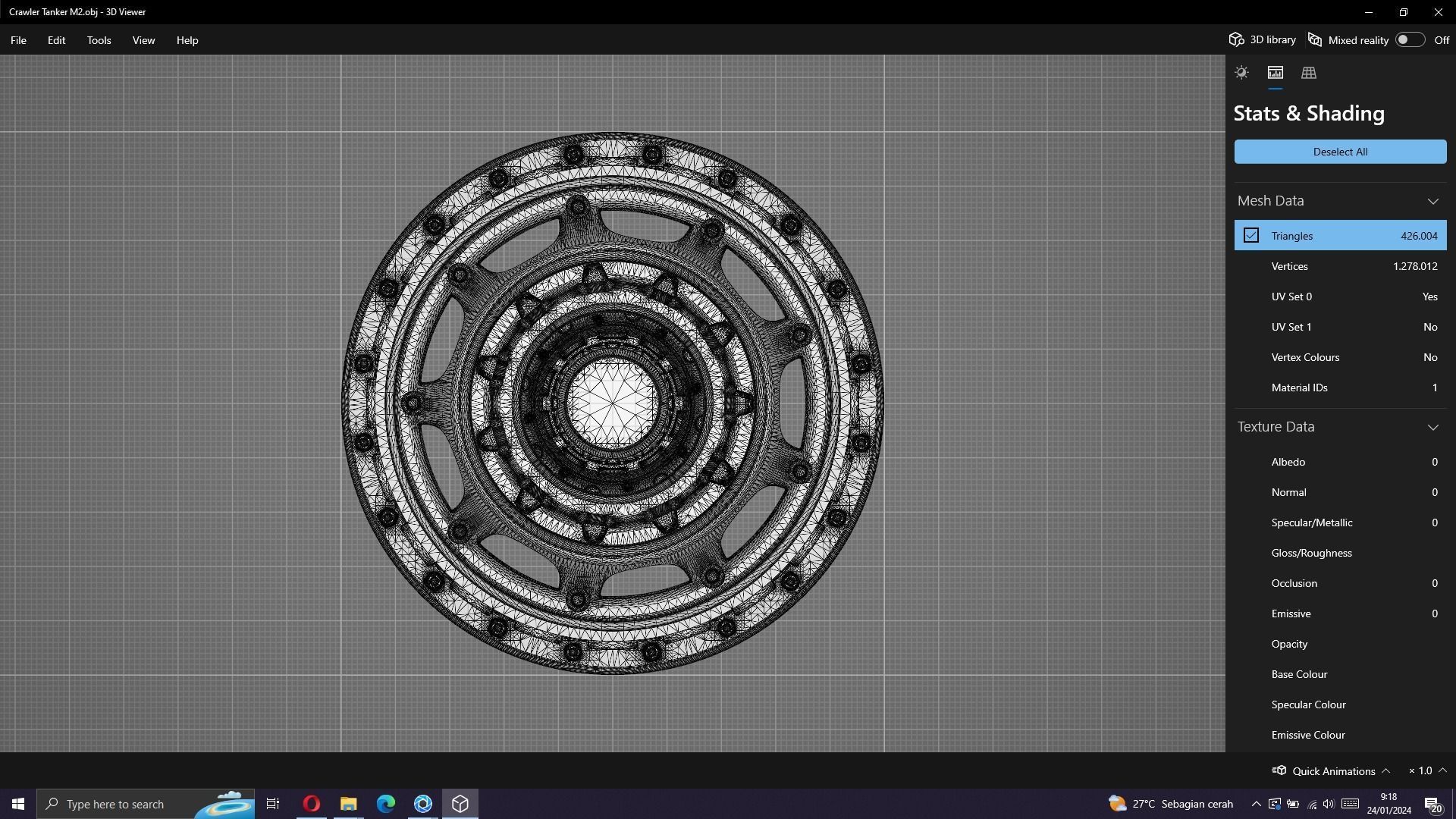 Tank Wheels M2 3D model_10