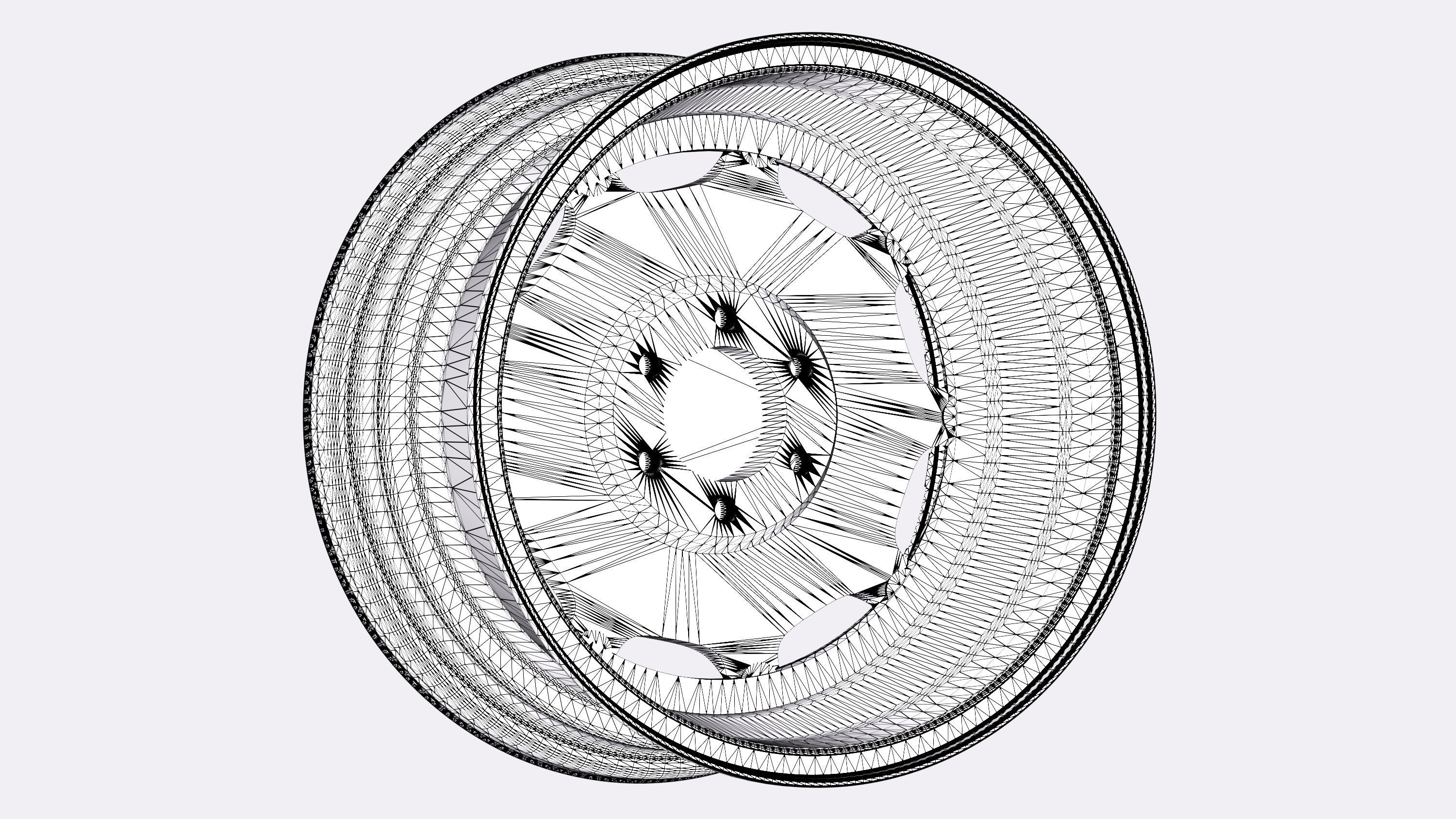 Tank Wheels M2 3D model_15