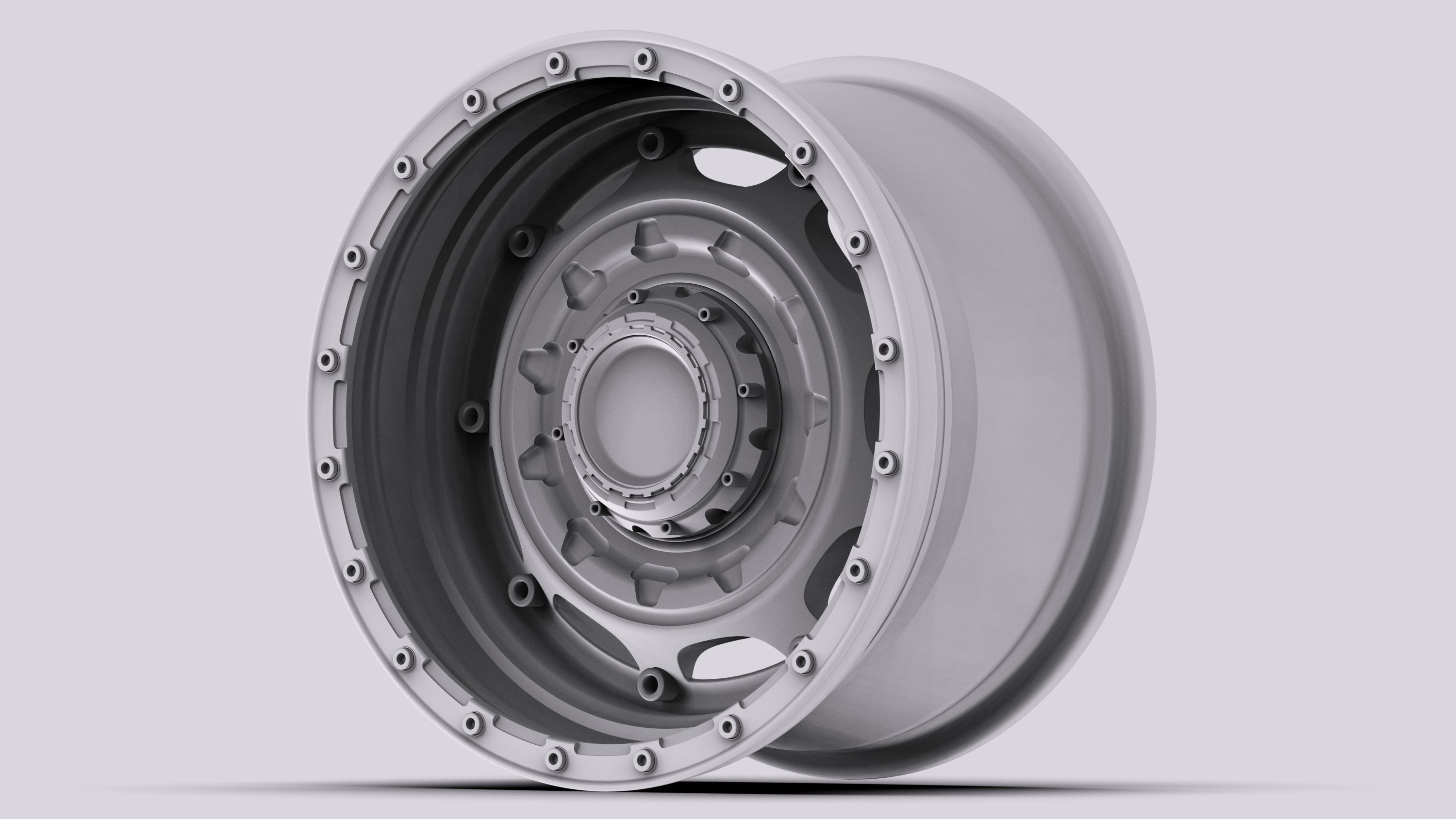 Tank Wheels M2 3D model_12