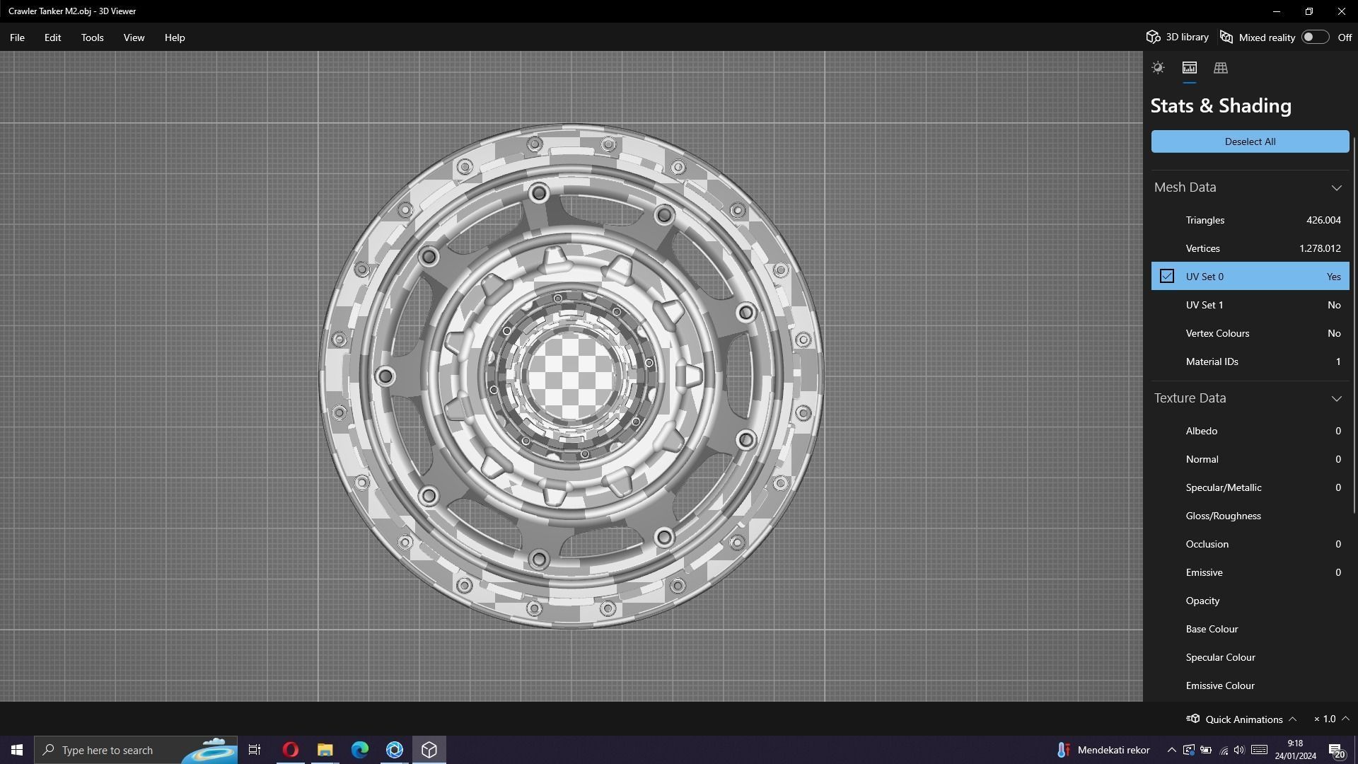 Tank Wheels M2 3D model_11