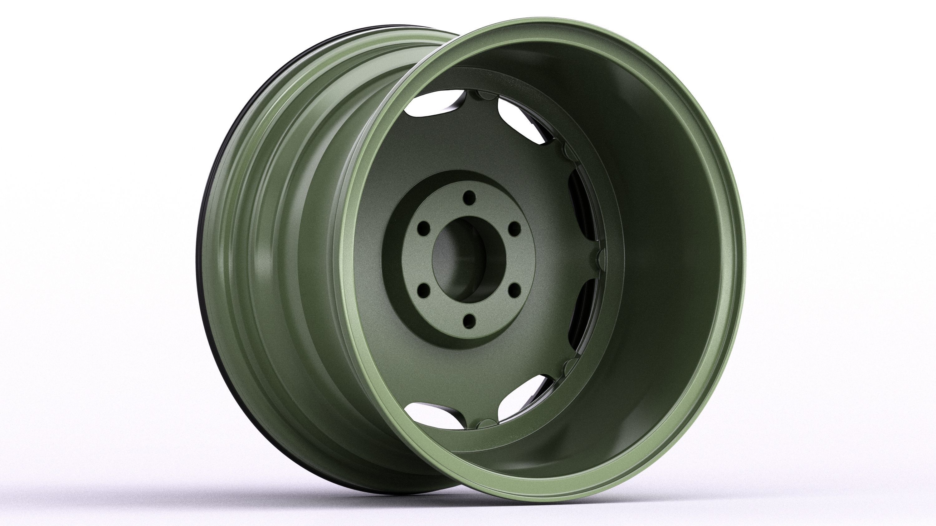 Tank Wheels M2 3D model_7