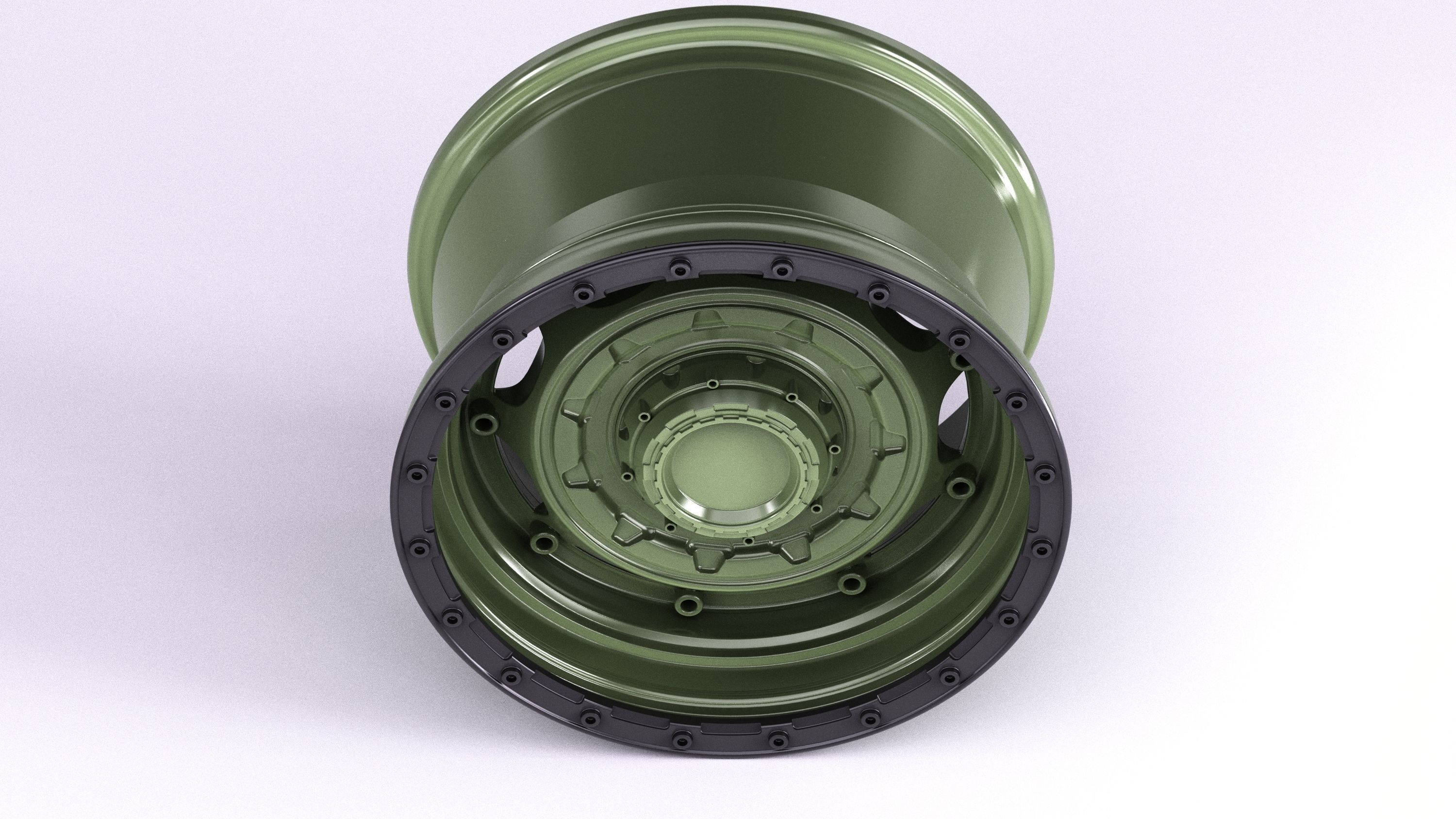 Tank Wheels M2 3D model_3