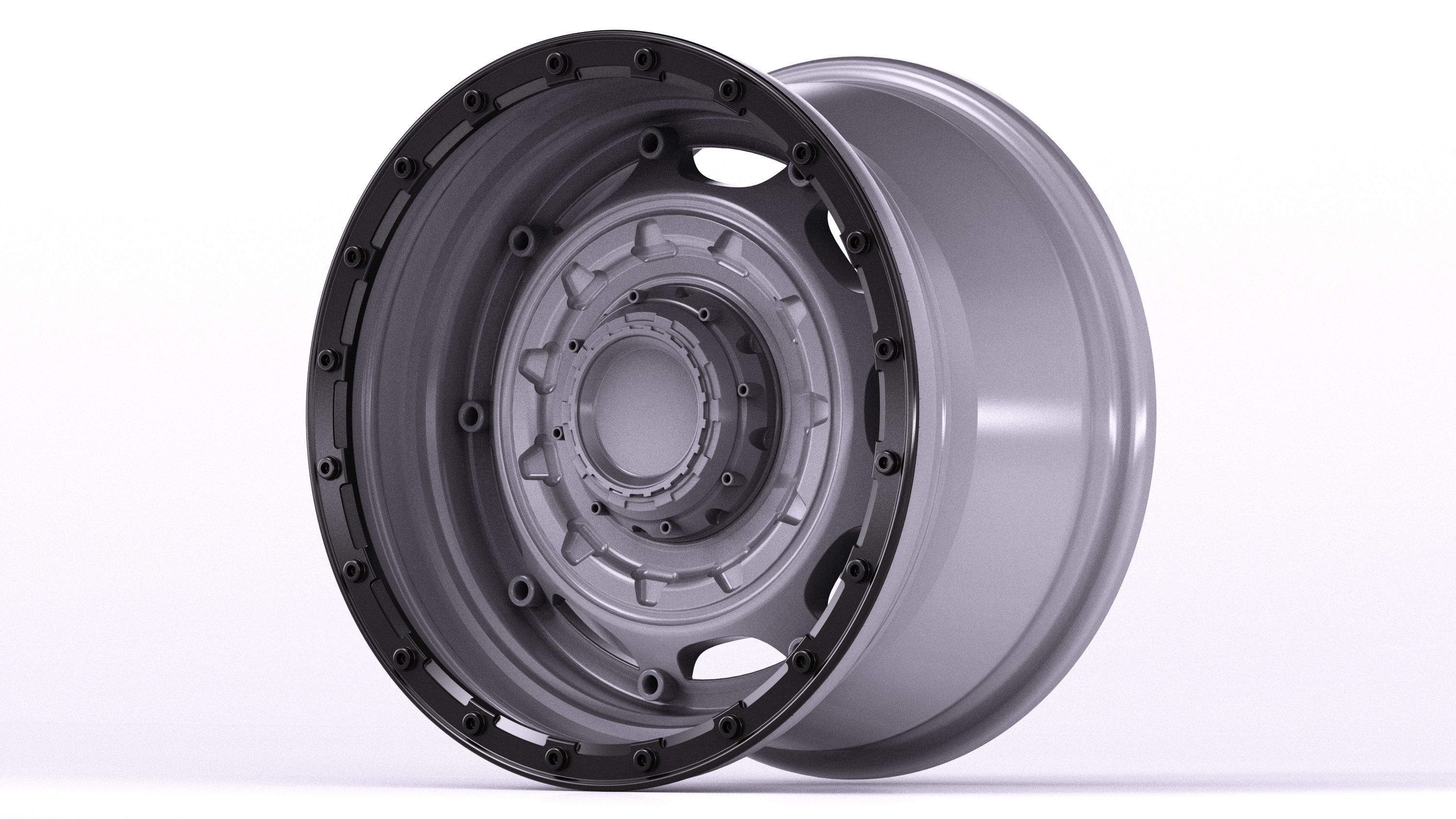 Tank Wheels M2 3D model_1