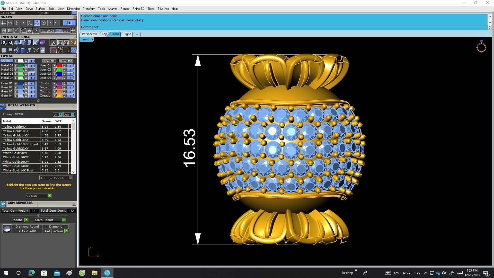 A7460 Diamond Charm Women Bracelets 3D Model 3D print model_7