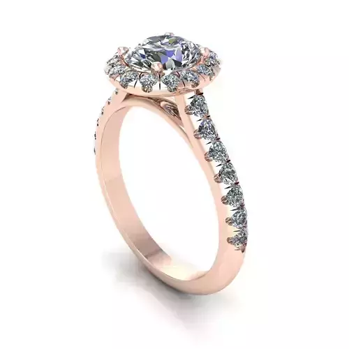 Side-stone Diamond Women Fashion Ring R97