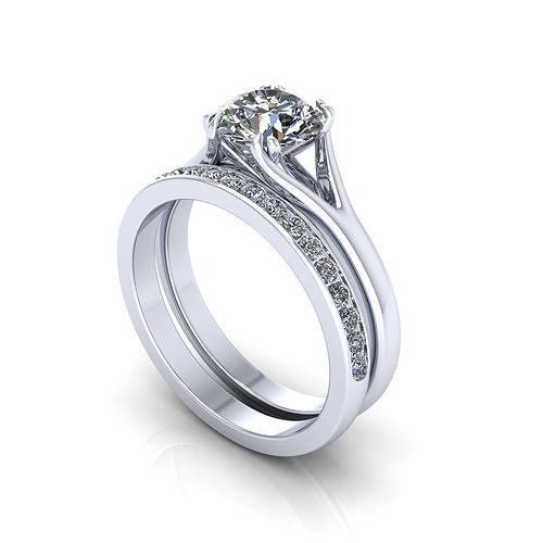 Matching Women Wedding Ring R73 3D print model