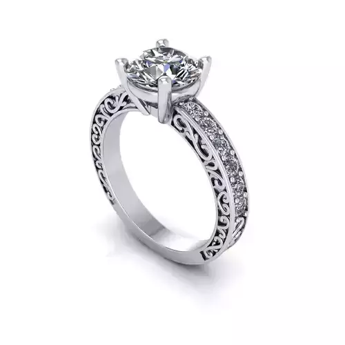 Solitaire Diamond Wedding Ring R20