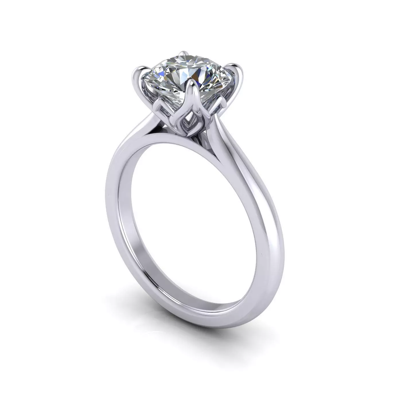 Women Diamond Wedding Ring R38 3D print model