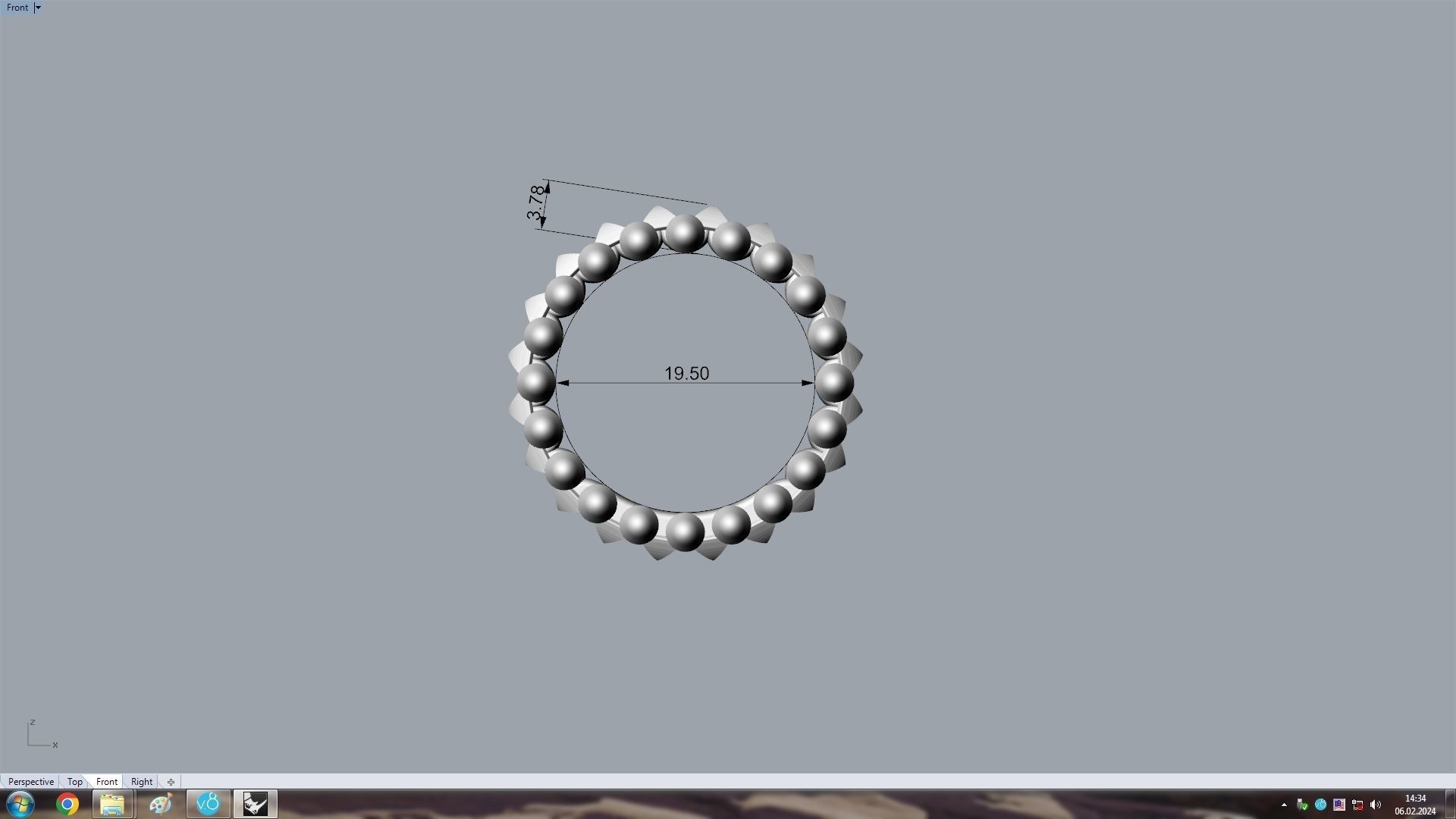 Clash Ring   19 5 mm 3D print model_16