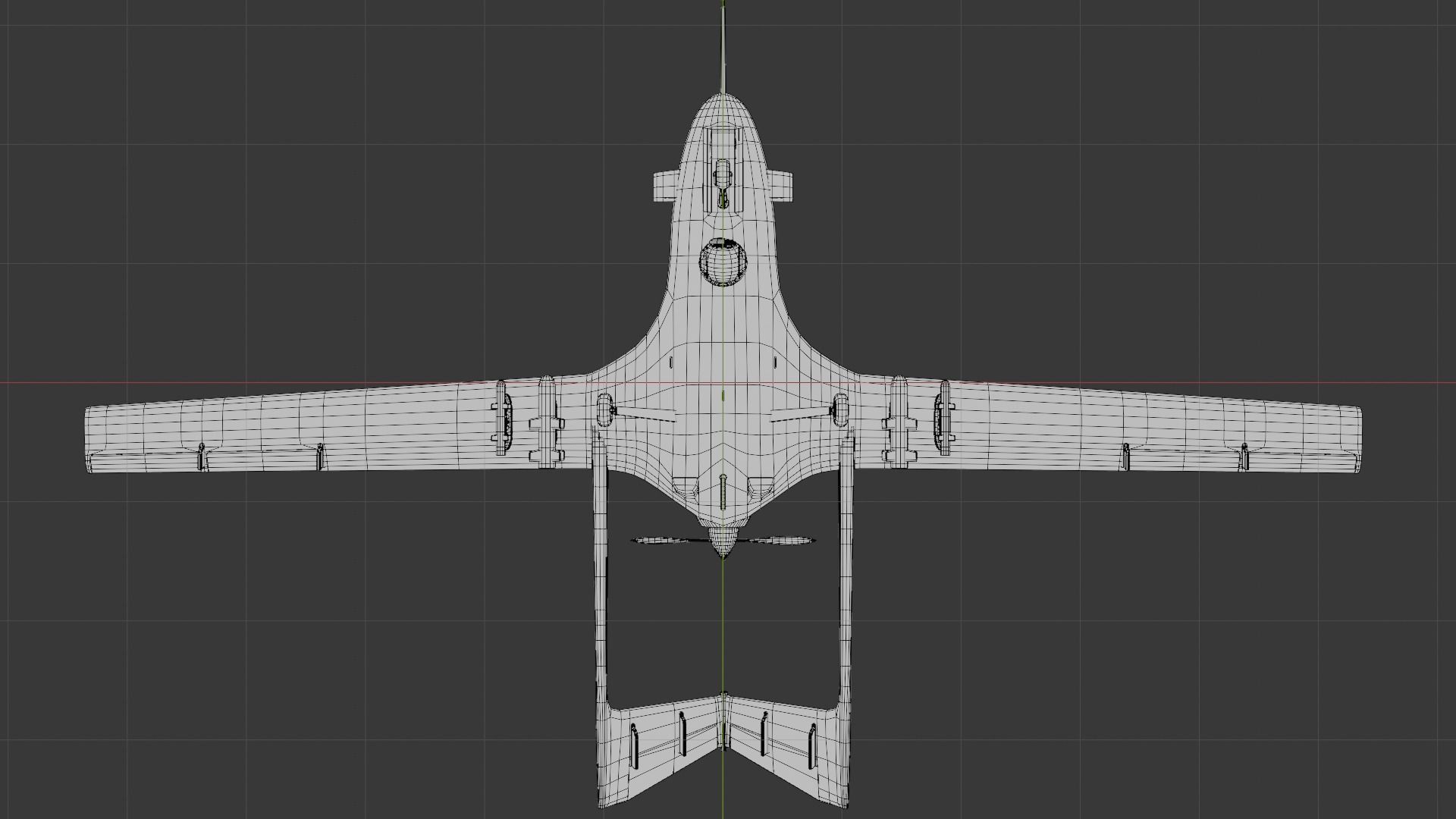 Bayraktar TB2 Turkish Unmanned Aerial Vehicle UAV Low-poly 3D model_12