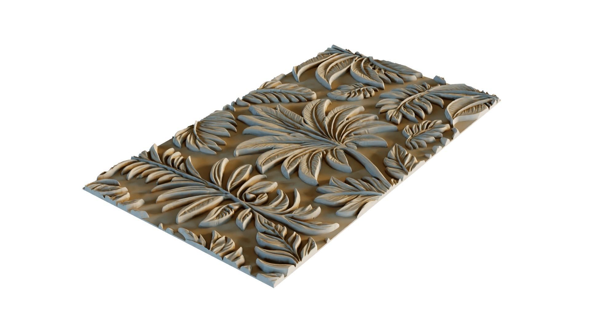 mural decor set wall panel 08 3D model_1