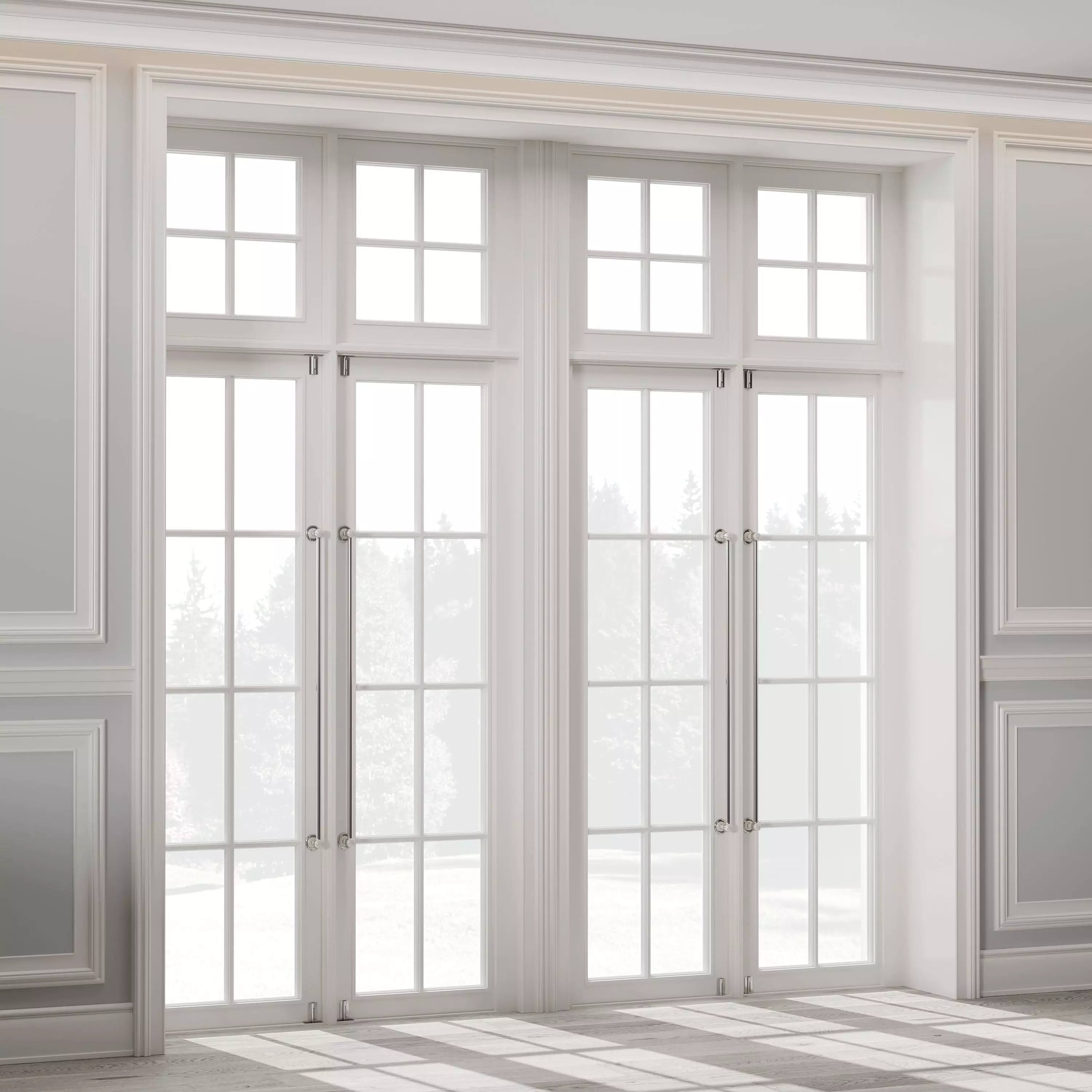 Classic door 6 3D model_0