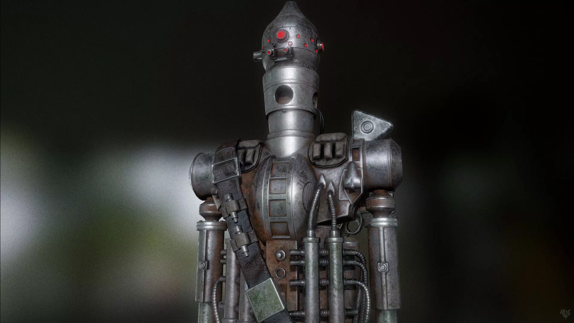 IG-88 Low-poly 3D model_0