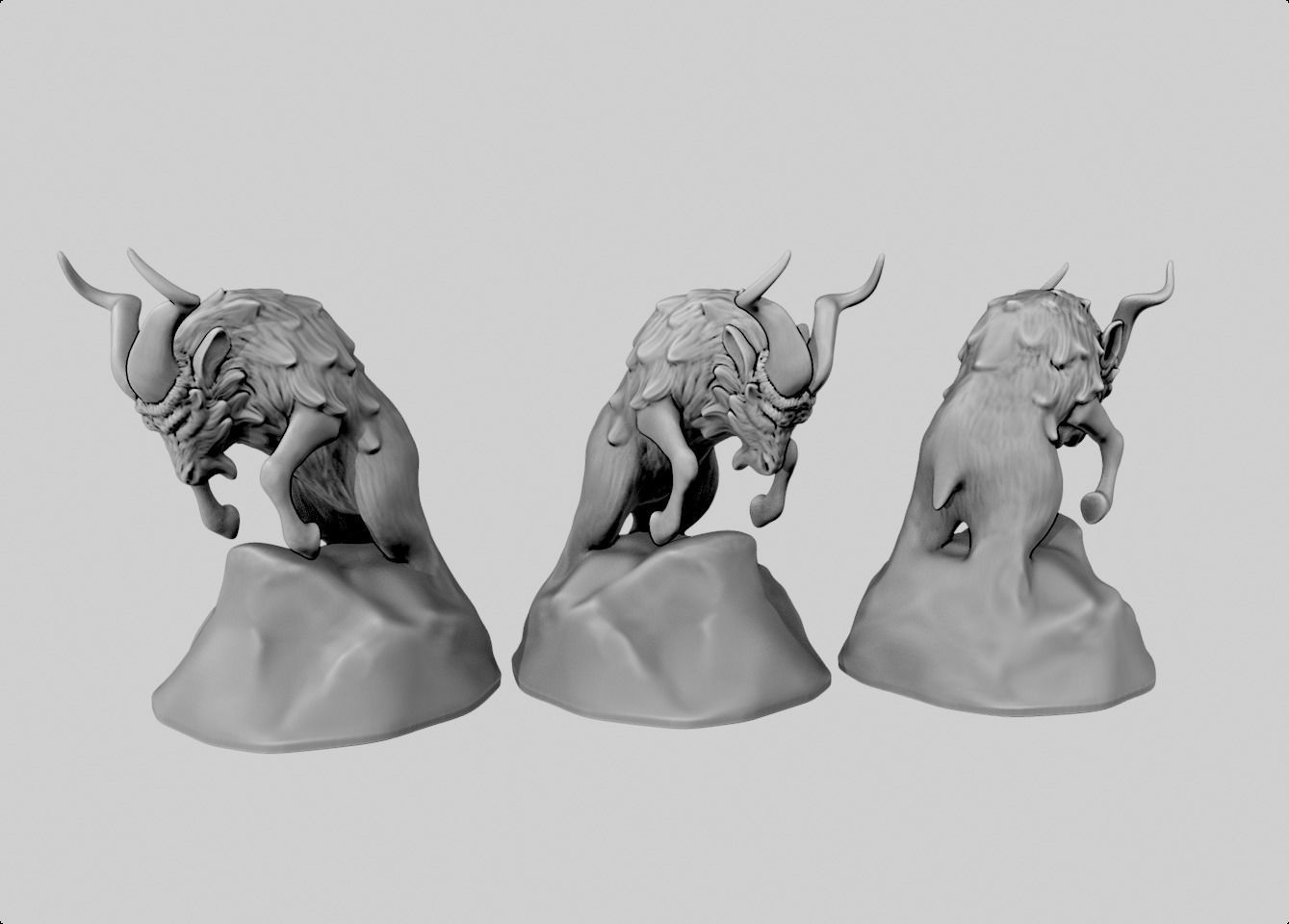 Aries miniature statue 3D print model 3D model 3D printable | CGTrader