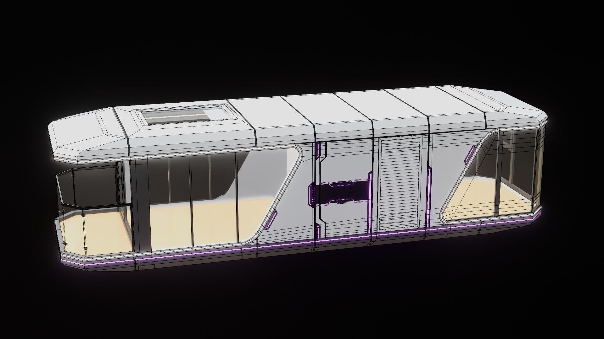 Capsule Home Low-poly 3D model_50