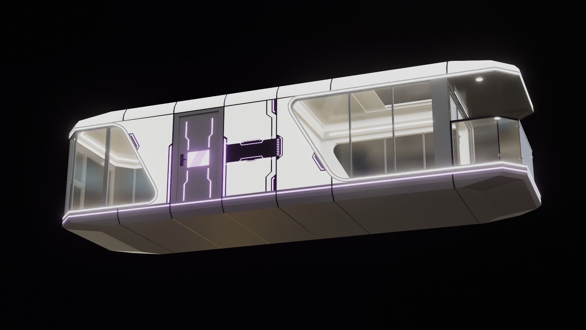 Capsule Home Low-poly 3D model_22