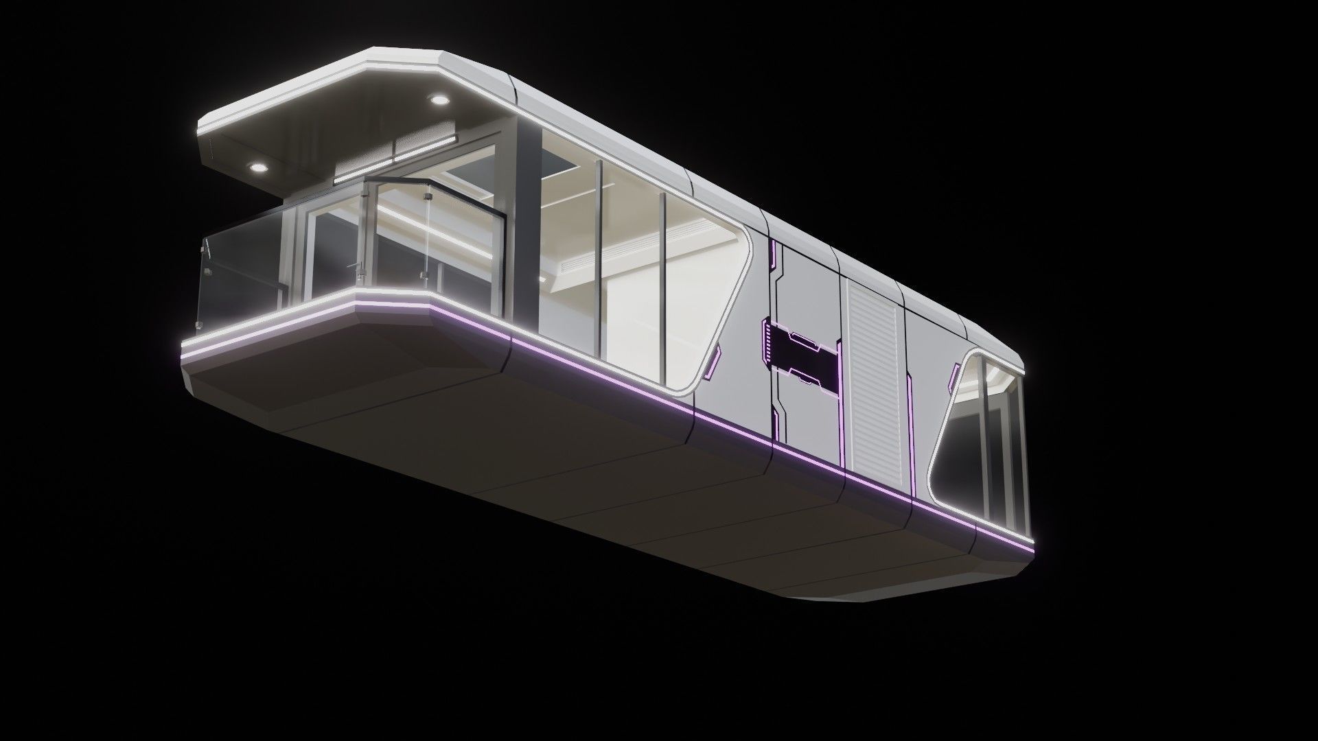 Capsule Home Low-poly 3D model_28