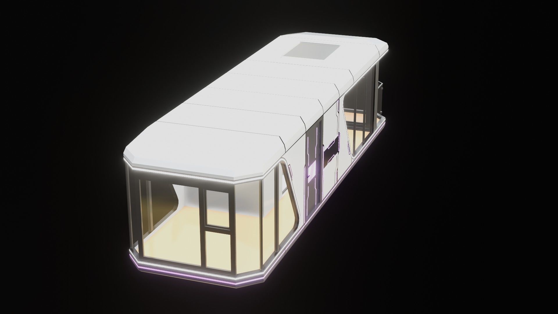 Capsule Home Low-poly 3D model_17