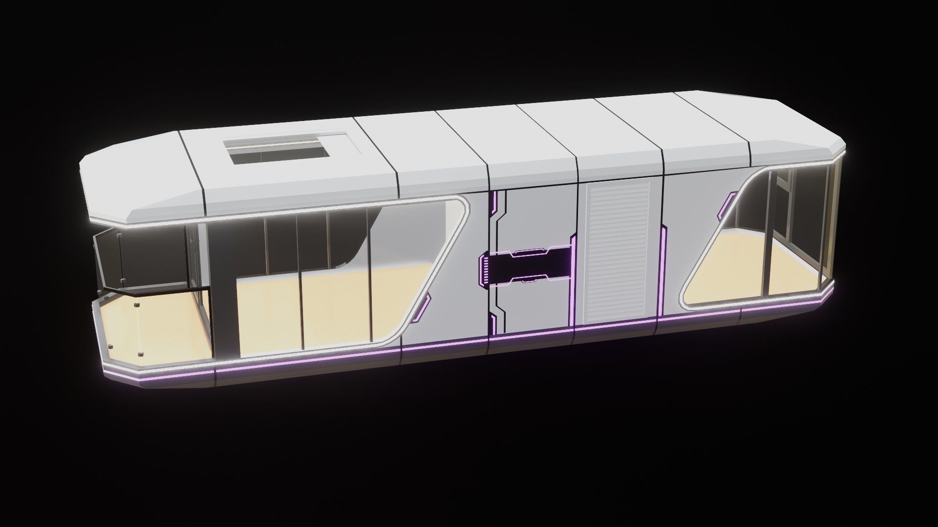 Capsule Home Low-poly 3D model_10