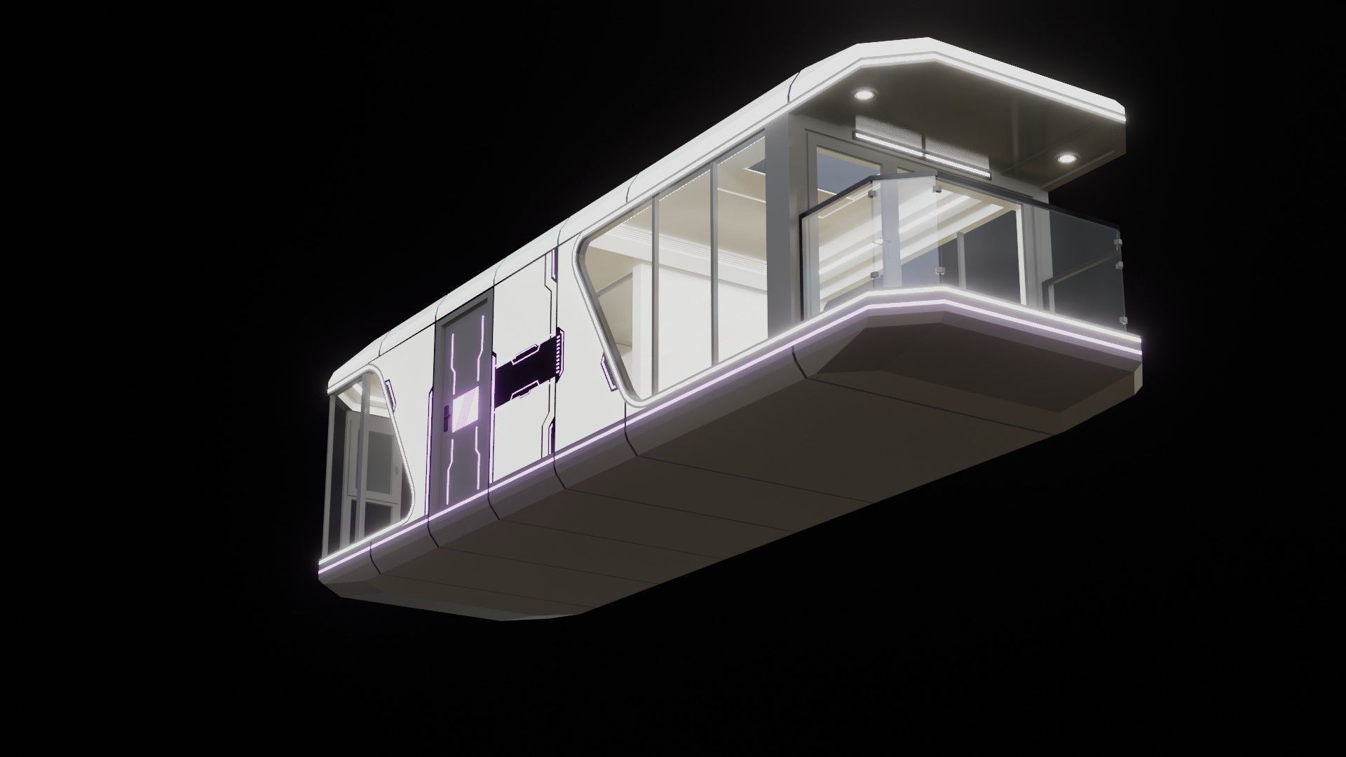 Capsule Home Low-poly 3D model_24