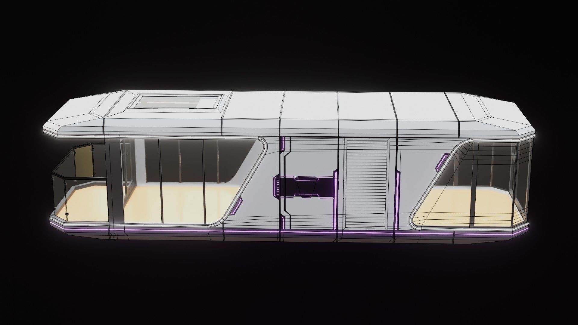 Capsule Home Low-poly 3D model_51