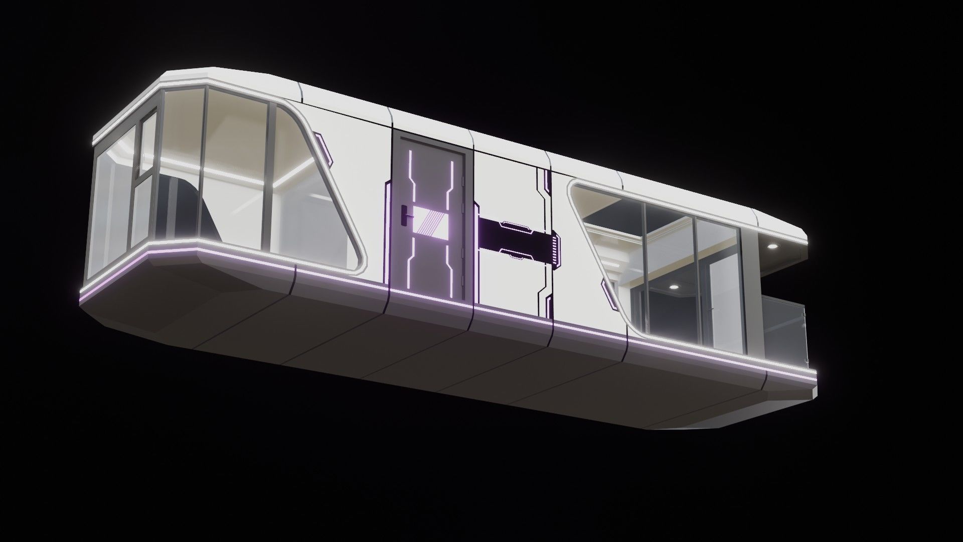 Capsule Home Low-poly 3D model_39