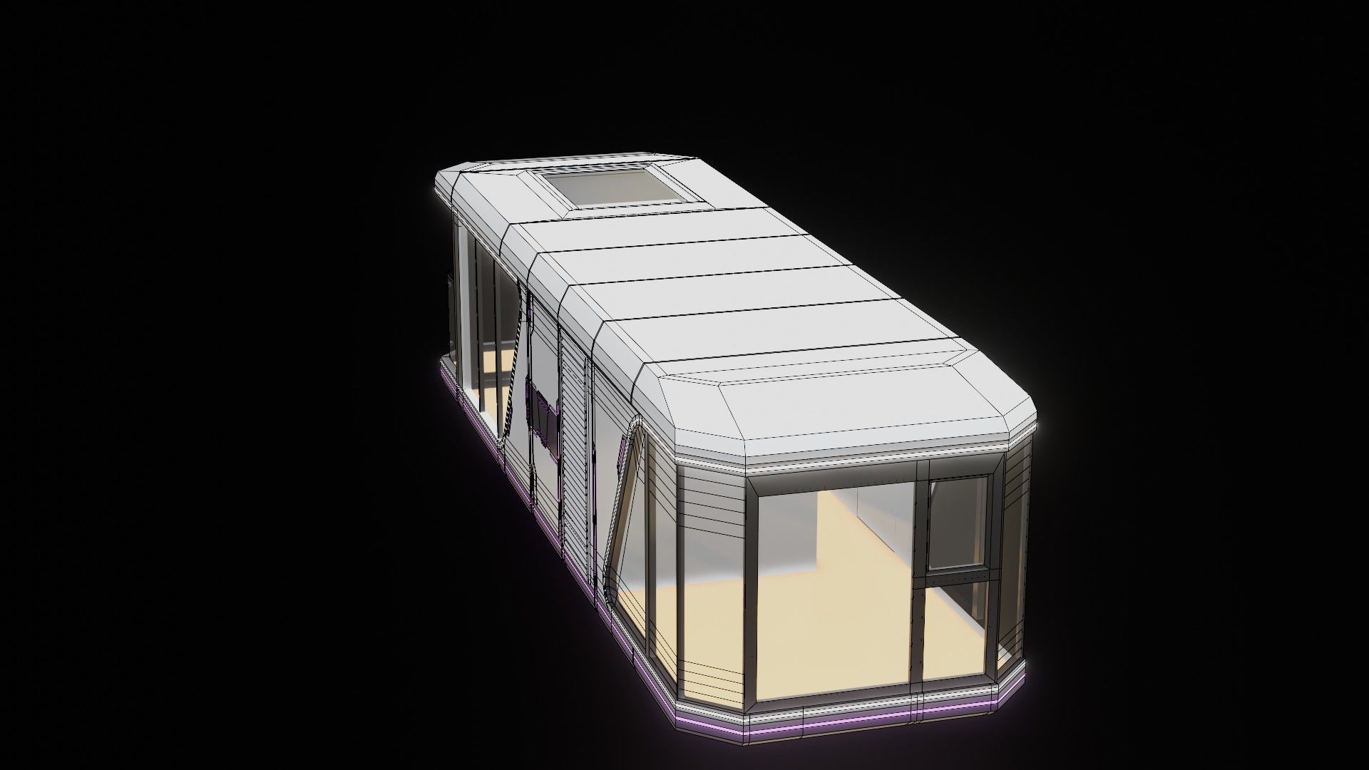 Capsule Home Low-poly 3D model_55