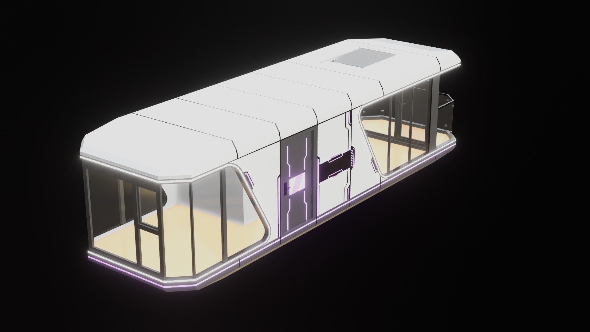 Capsule Home Low-poly 3D model_18