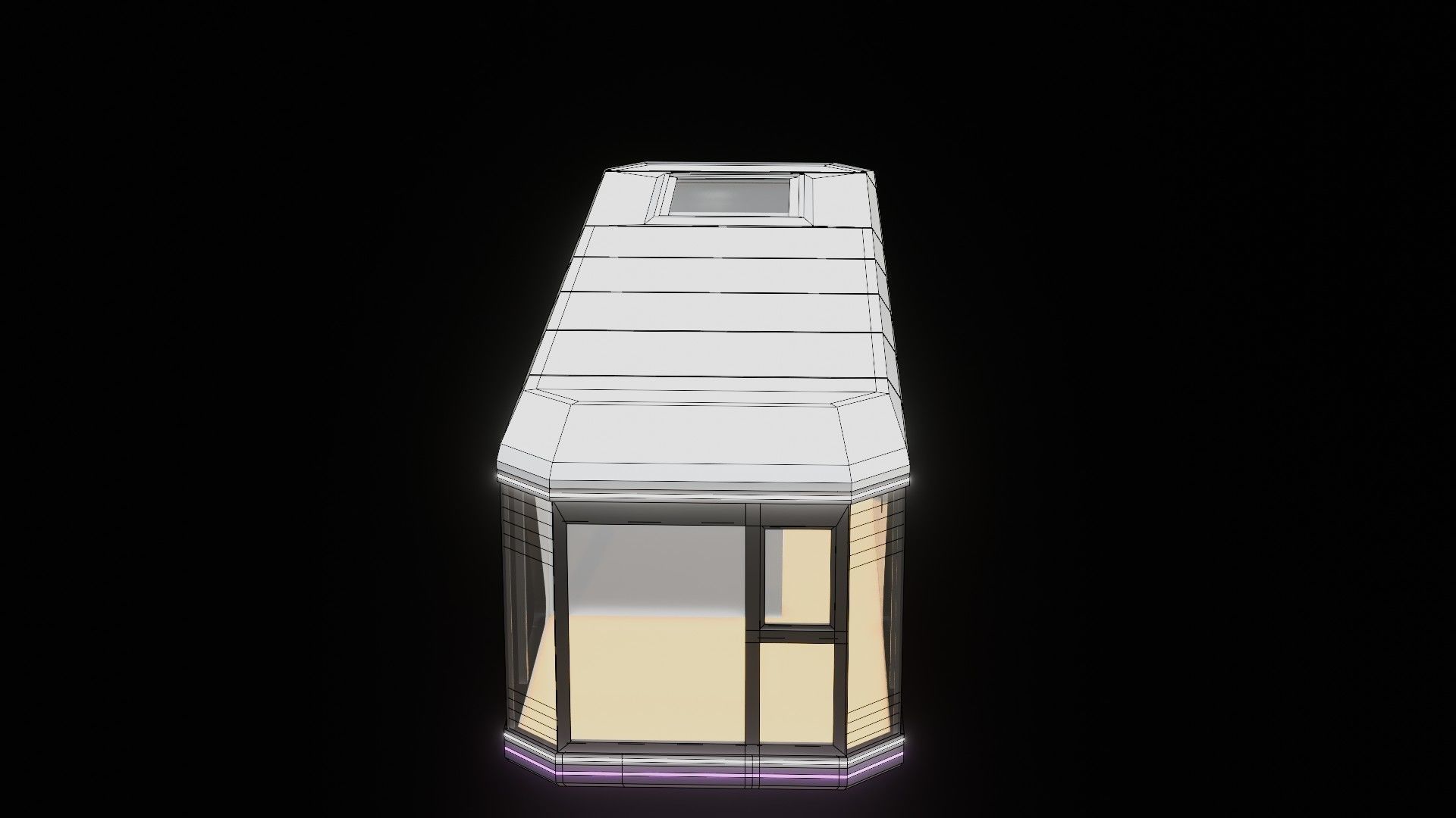 Capsule Home Low-poly 3D model_56
