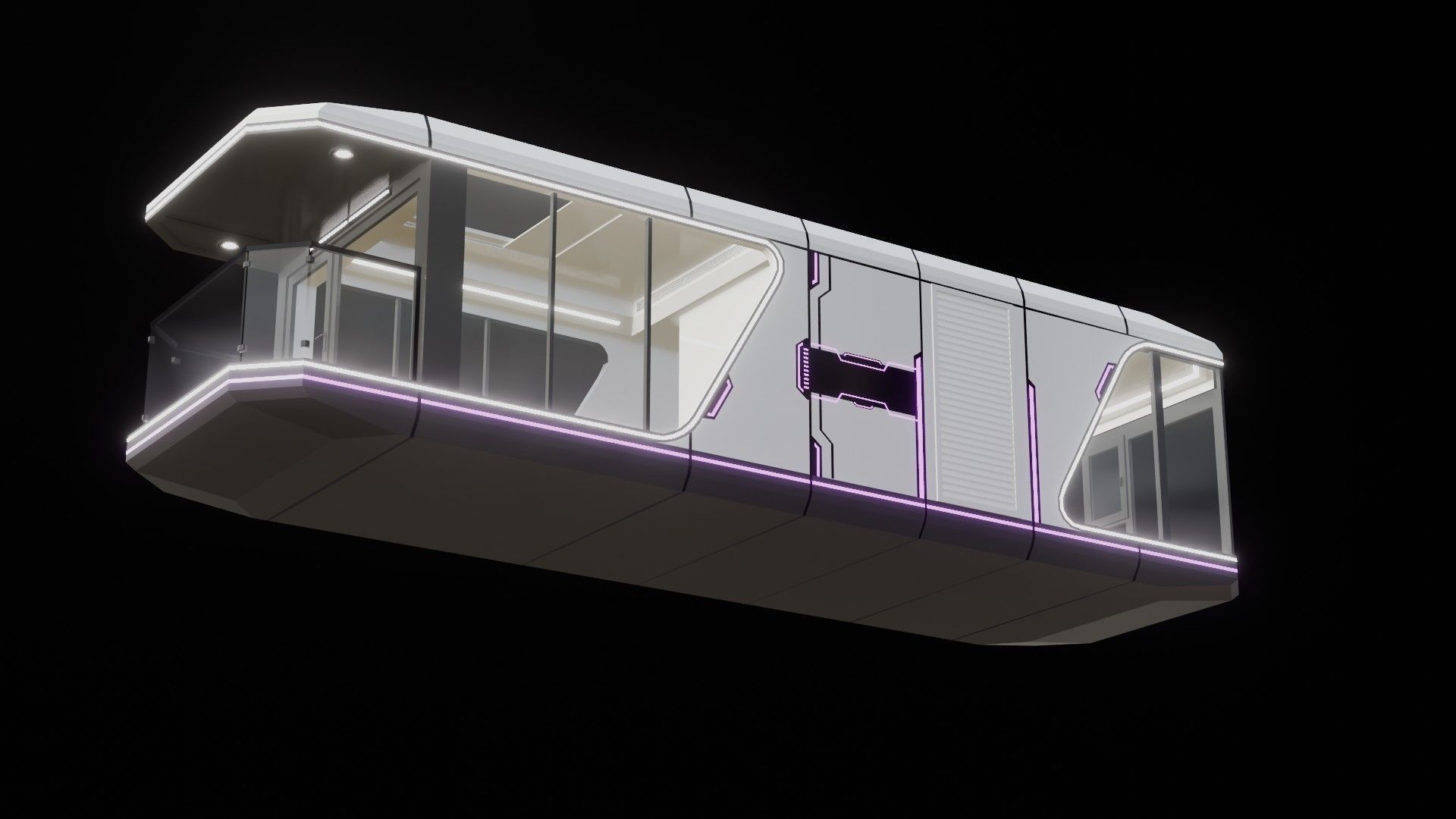 Capsule Home Low-poly 3D model_29