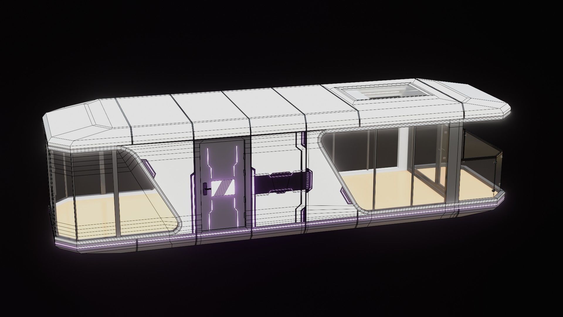 Capsule Home Low-poly 3D model_60