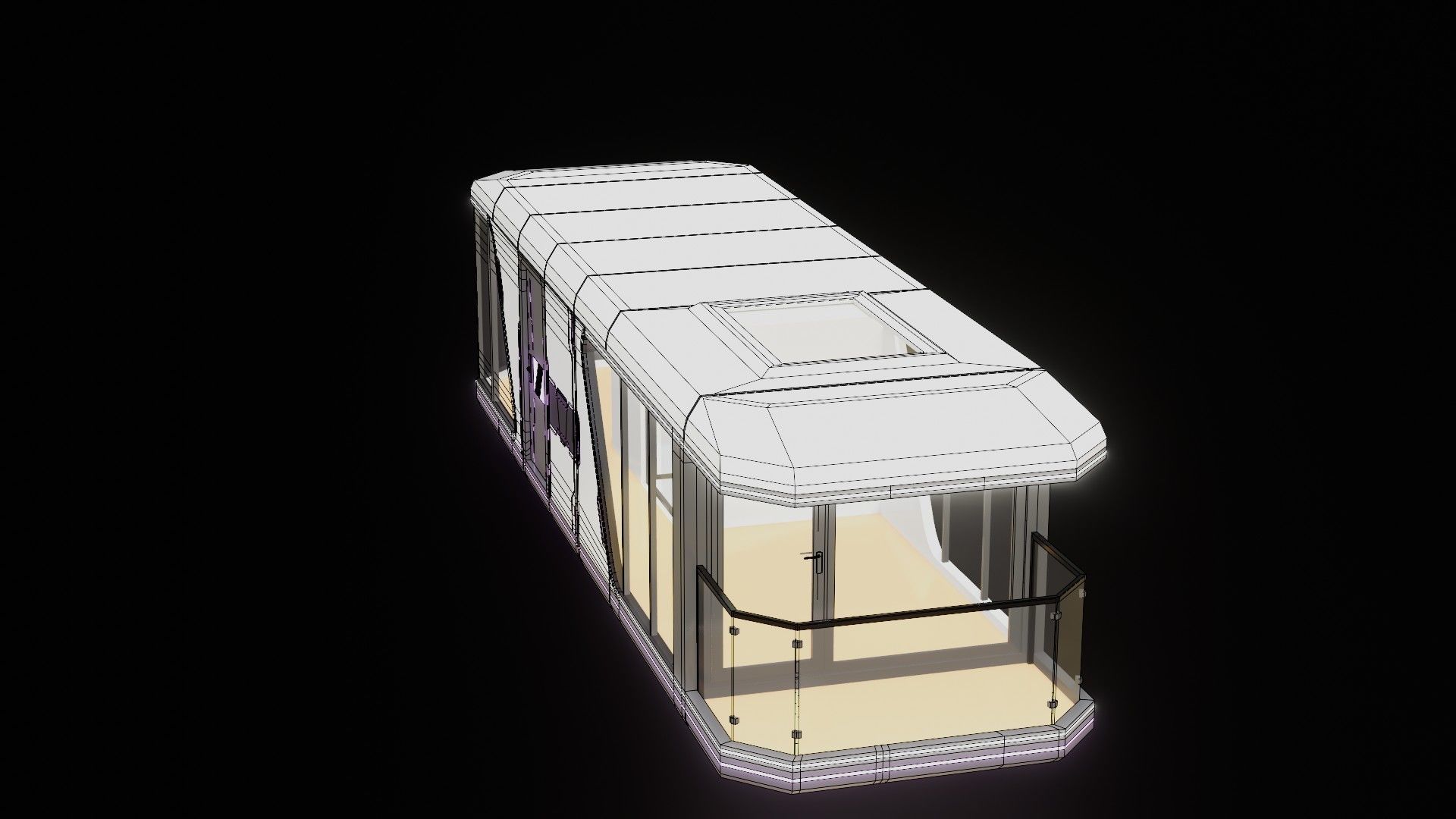 Capsule Home Low-poly 3D model_45