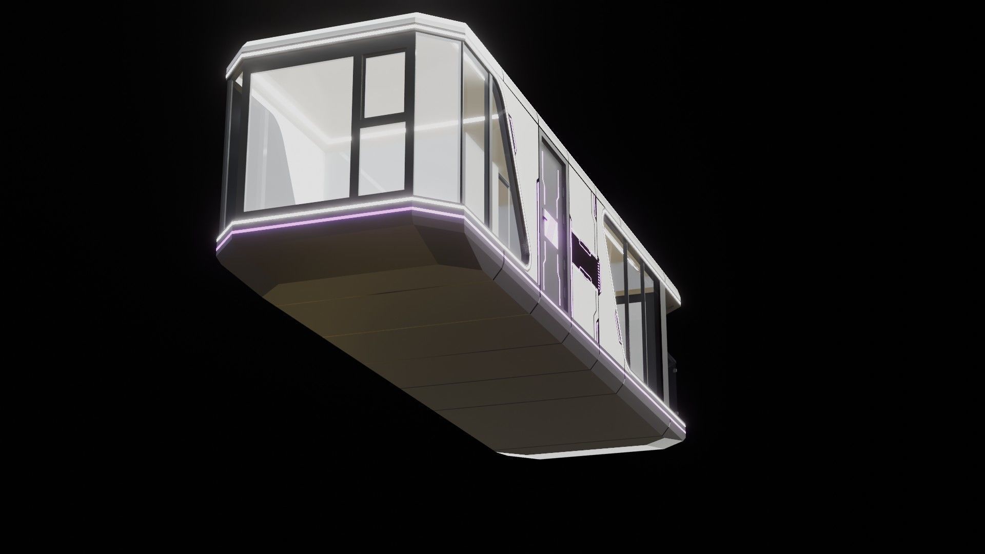 Capsule Home Low-poly 3D model_37