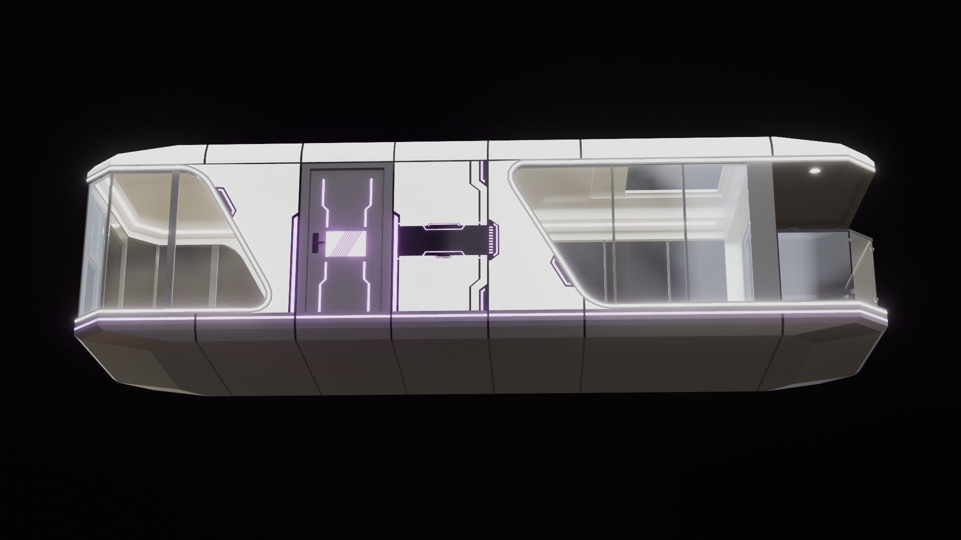 Capsule Home Low-poly 3D model_21