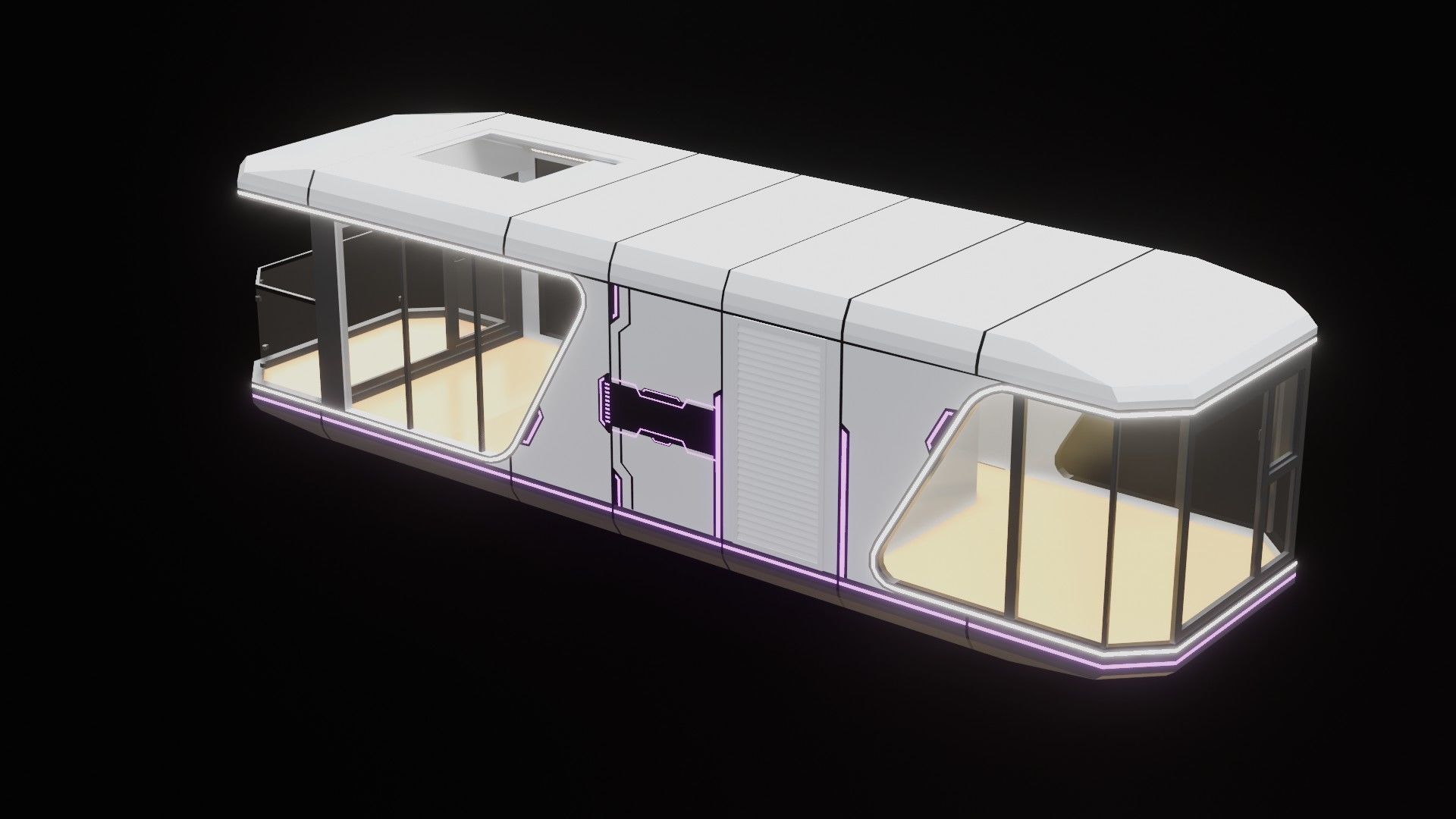 Capsule Home Low-poly 3D model_13