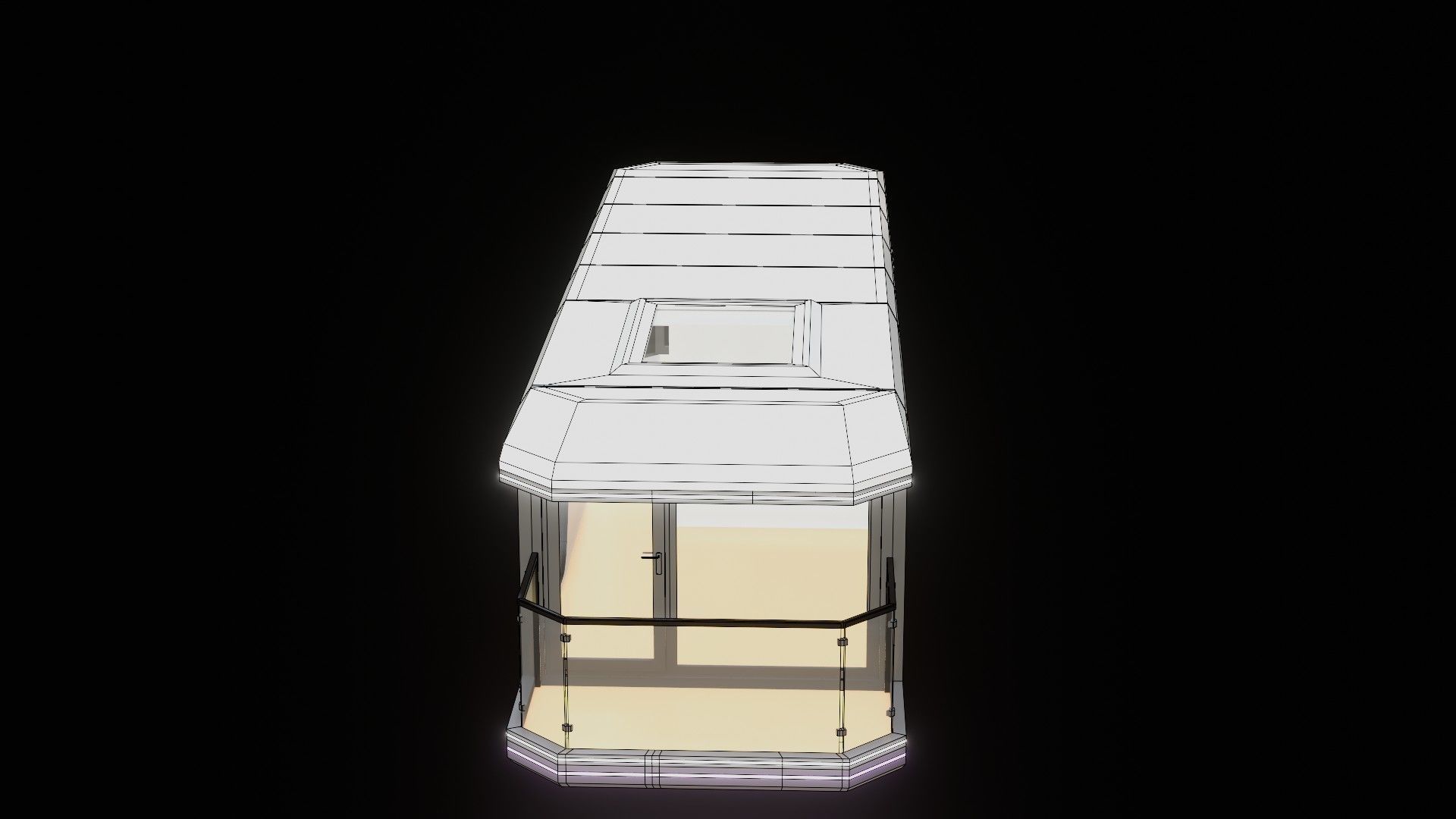 Capsule Home Low-poly 3D model_46