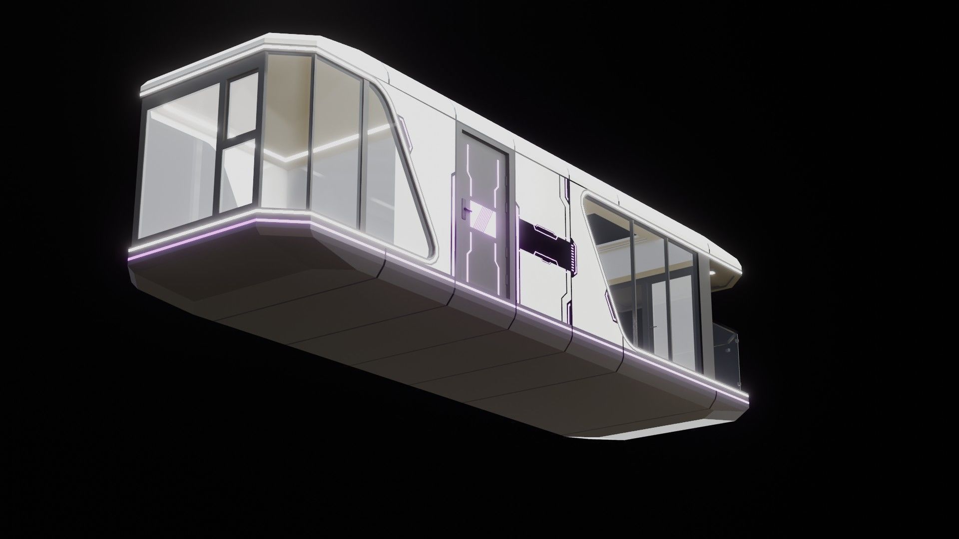 Capsule Home Low-poly 3D model_38