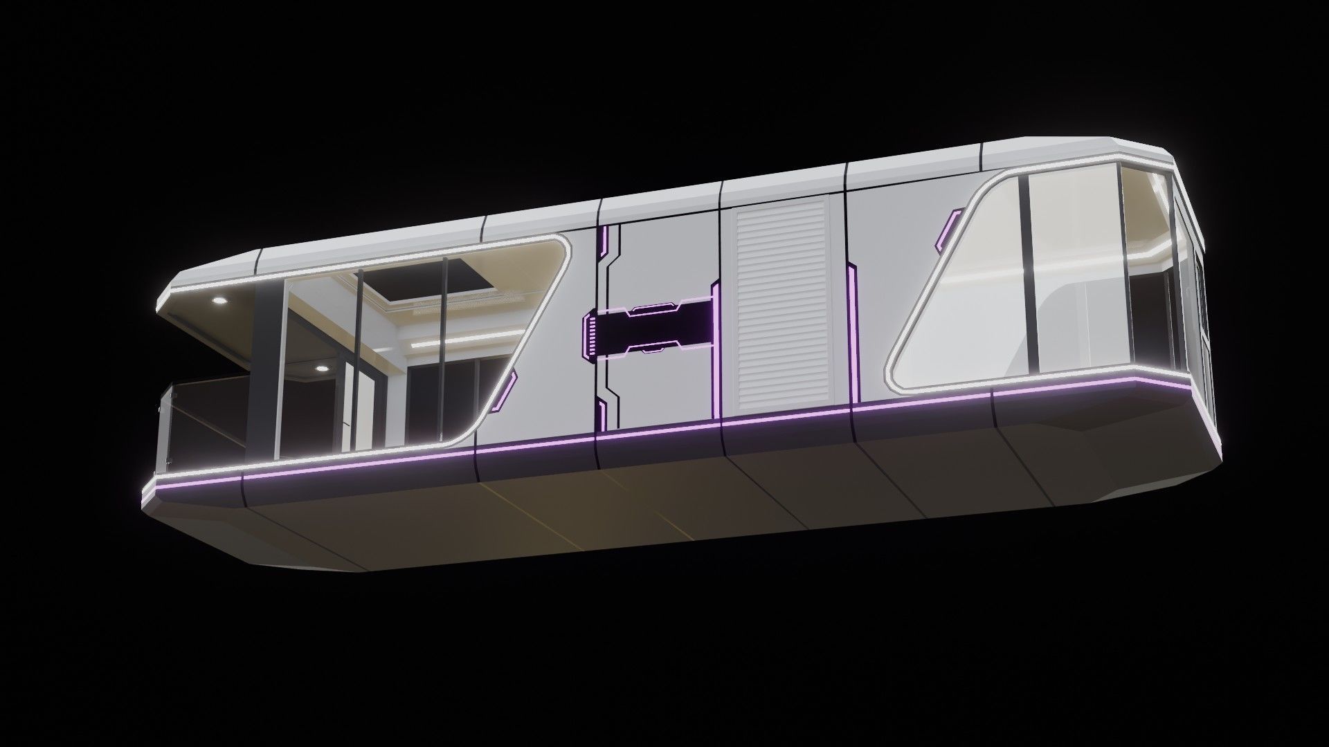 Capsule Home Low-poly 3D model_32