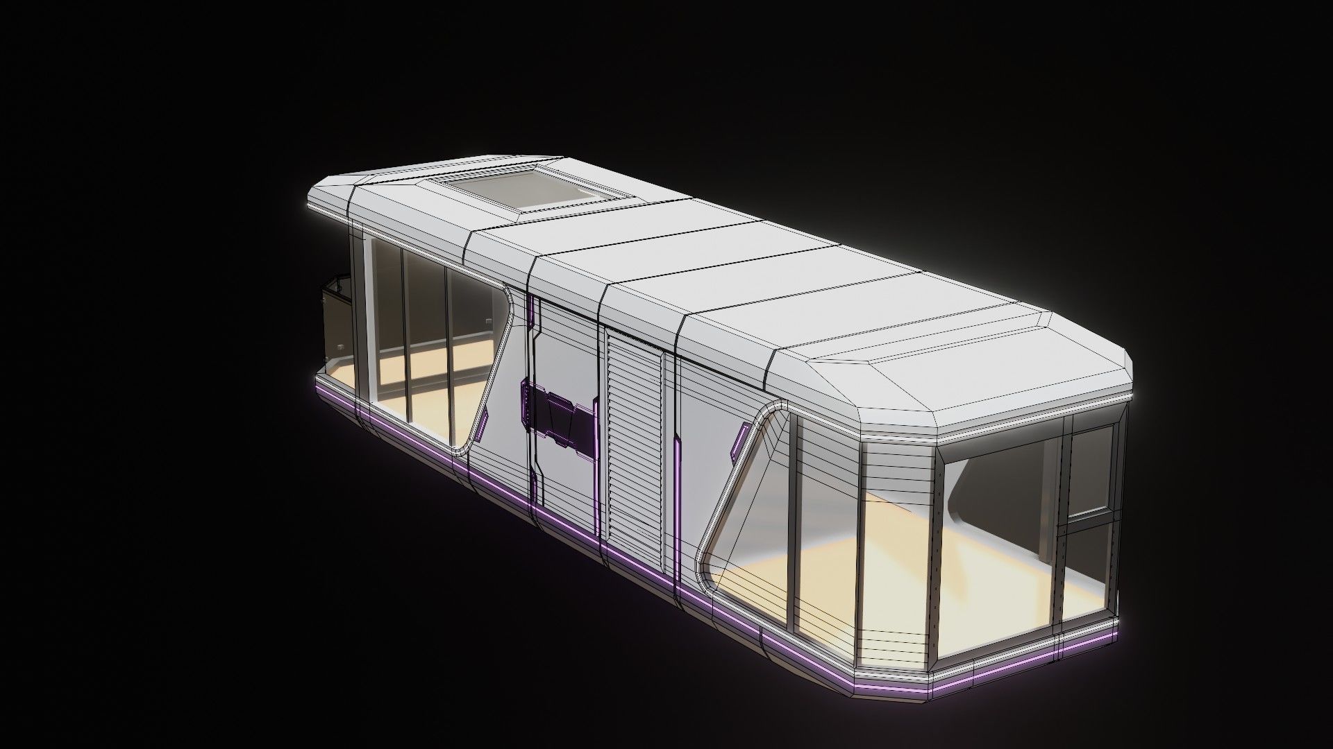 Capsule Home Low-poly 3D model_54