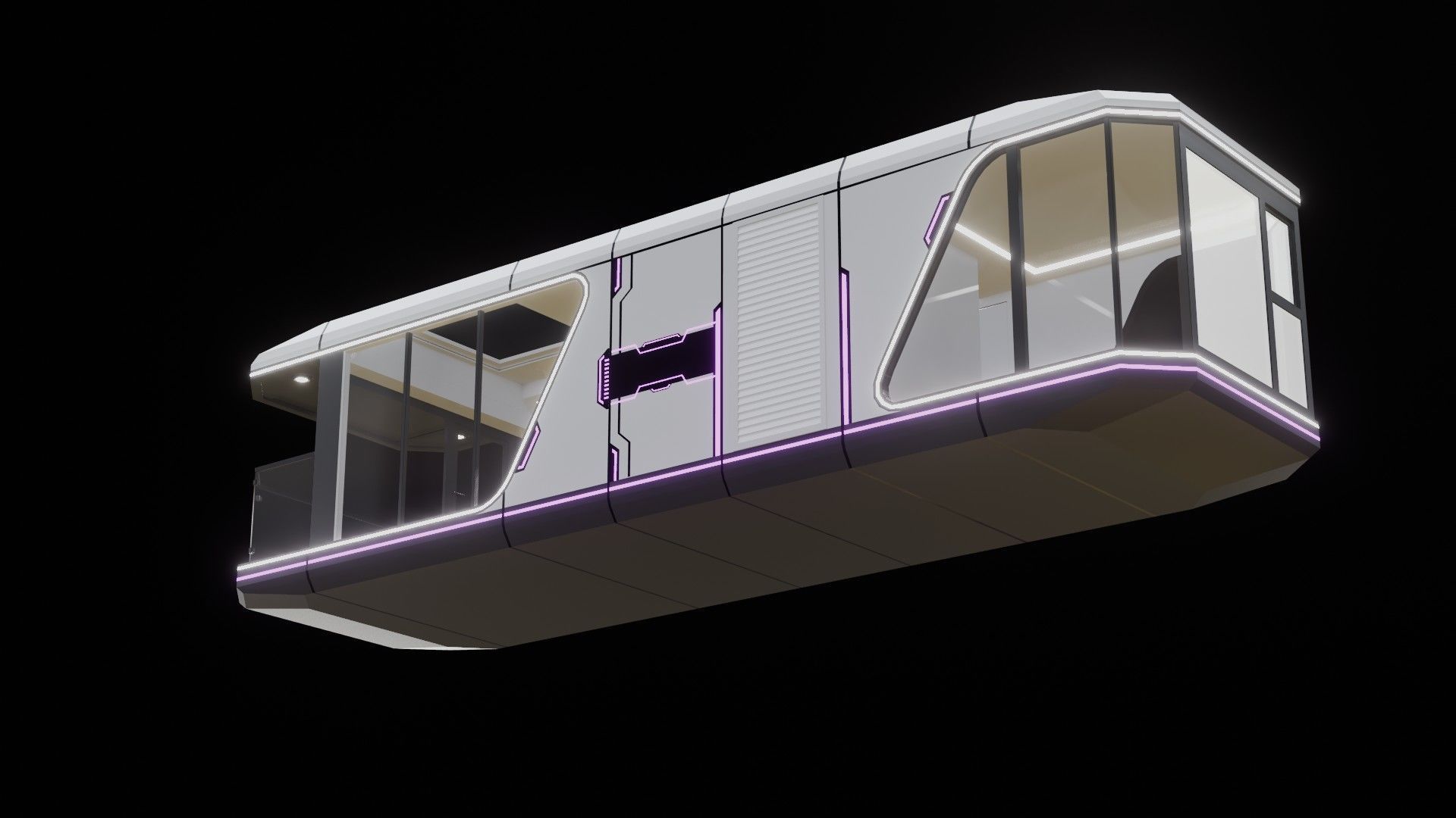 Capsule Home Low-poly 3D model_33