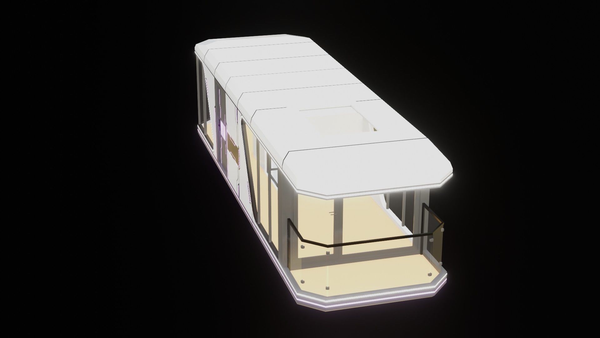 Capsule Home Low-poly 3D model_5