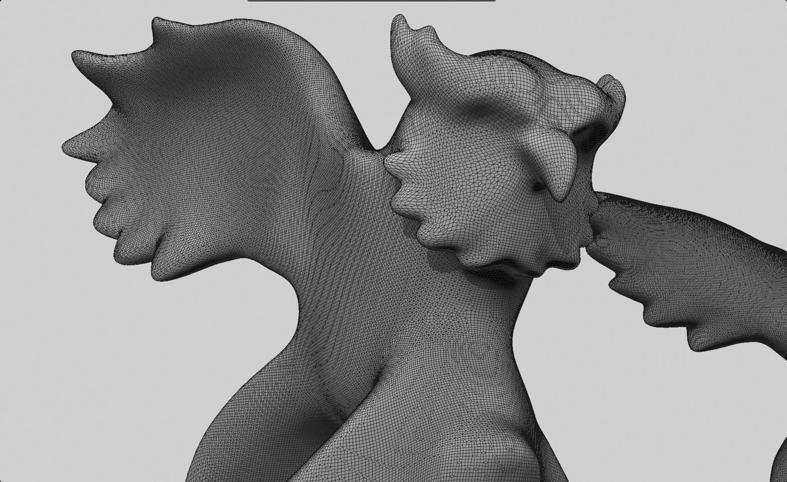 owl flying miniature sculpture figure 3D print model_6