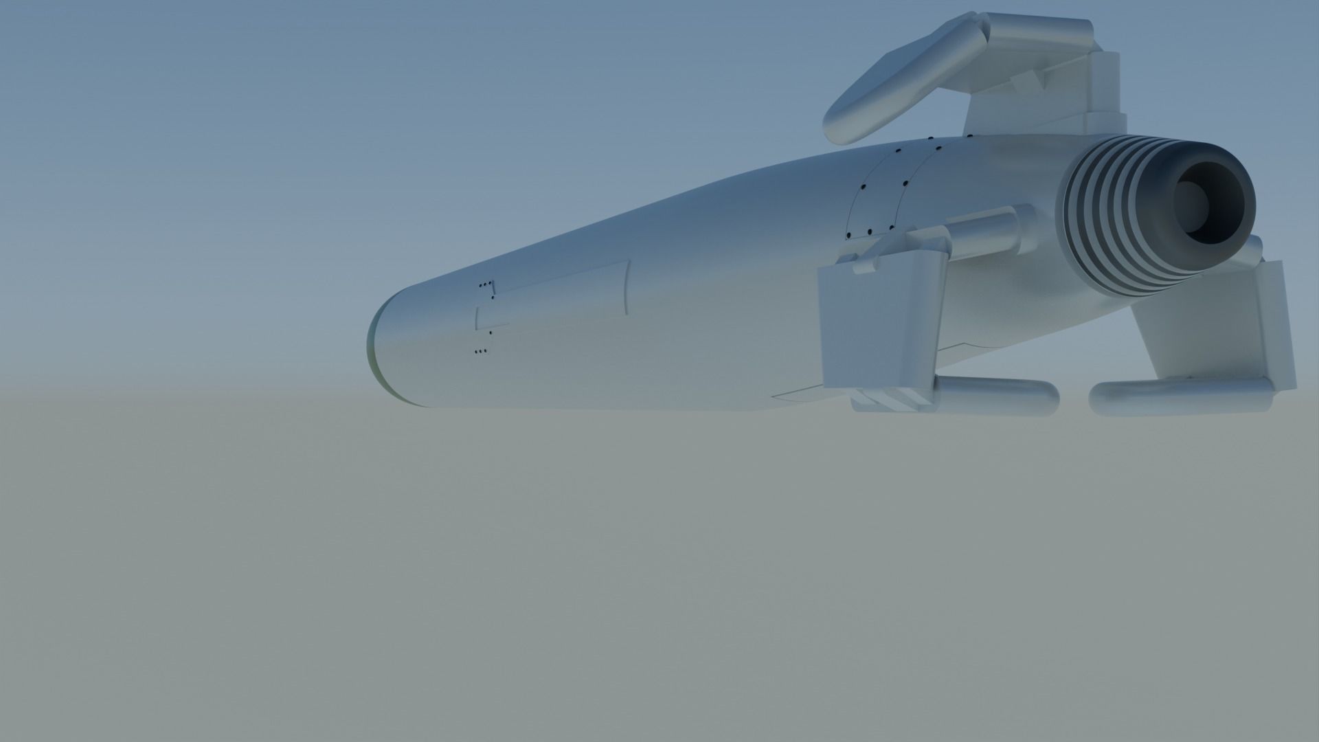 KH-55 Russian Cruise Missile 3D print model_3