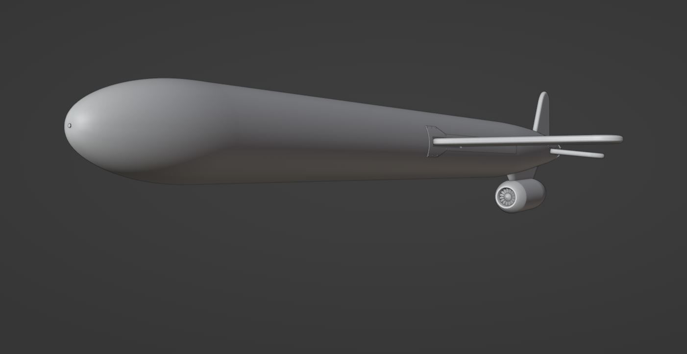 KH-55 Russian Cruise Missile 3D print model_8