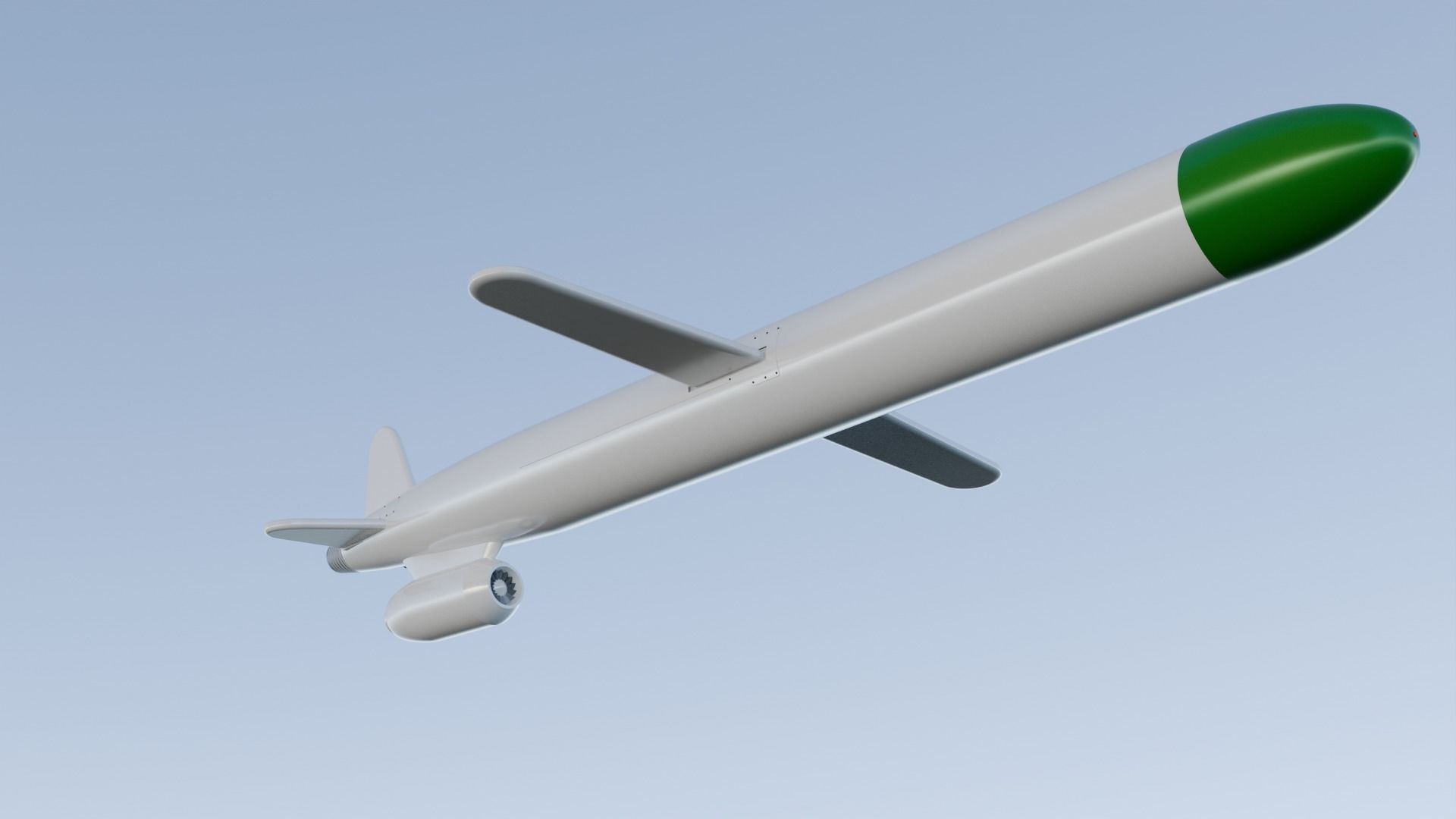 KH-55 Russian Cruise Missile 3D print model_7